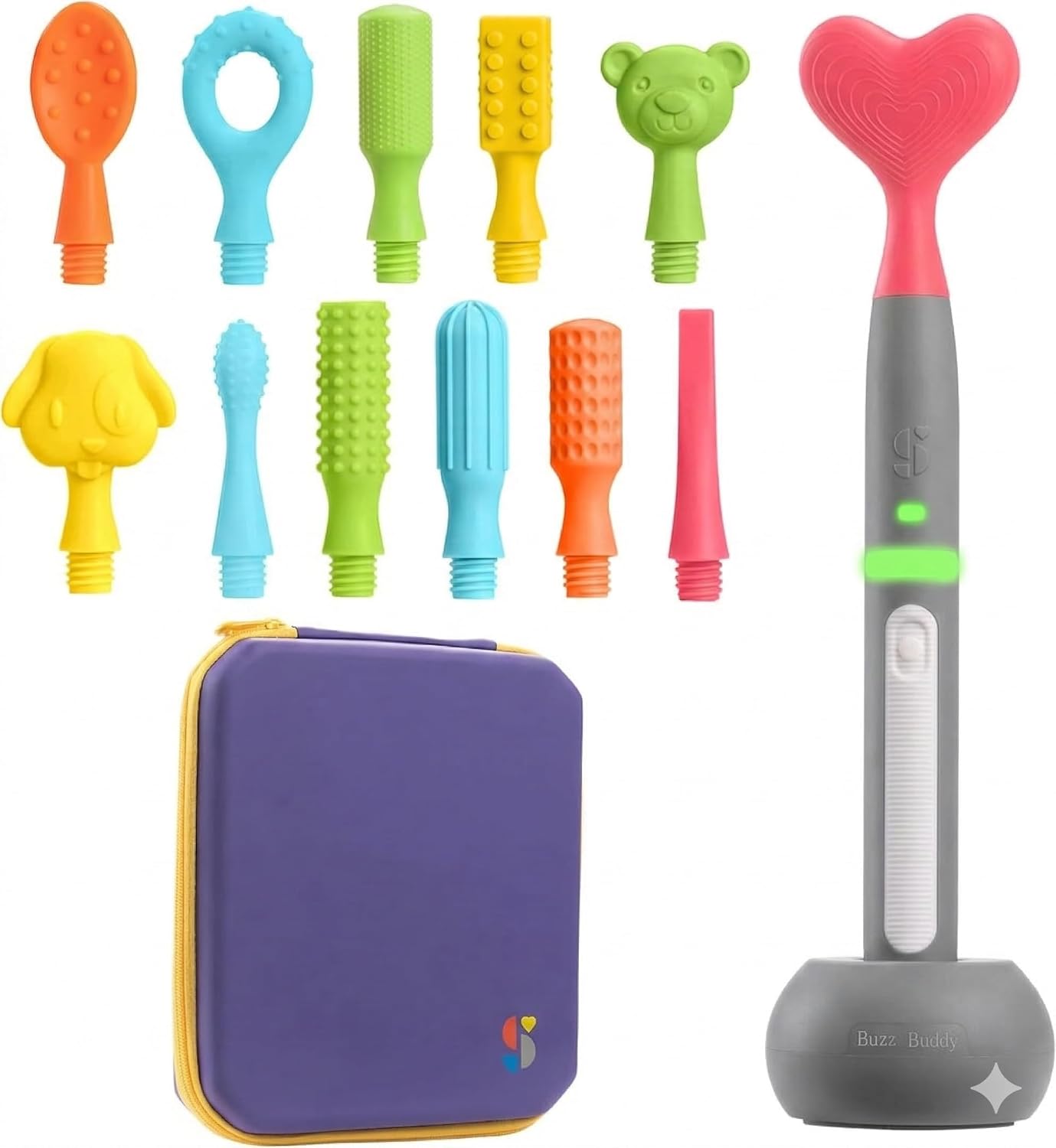 BUZZ BUDDY™ Rechargeable Oral Stimulation Kit (12 Tips Included)