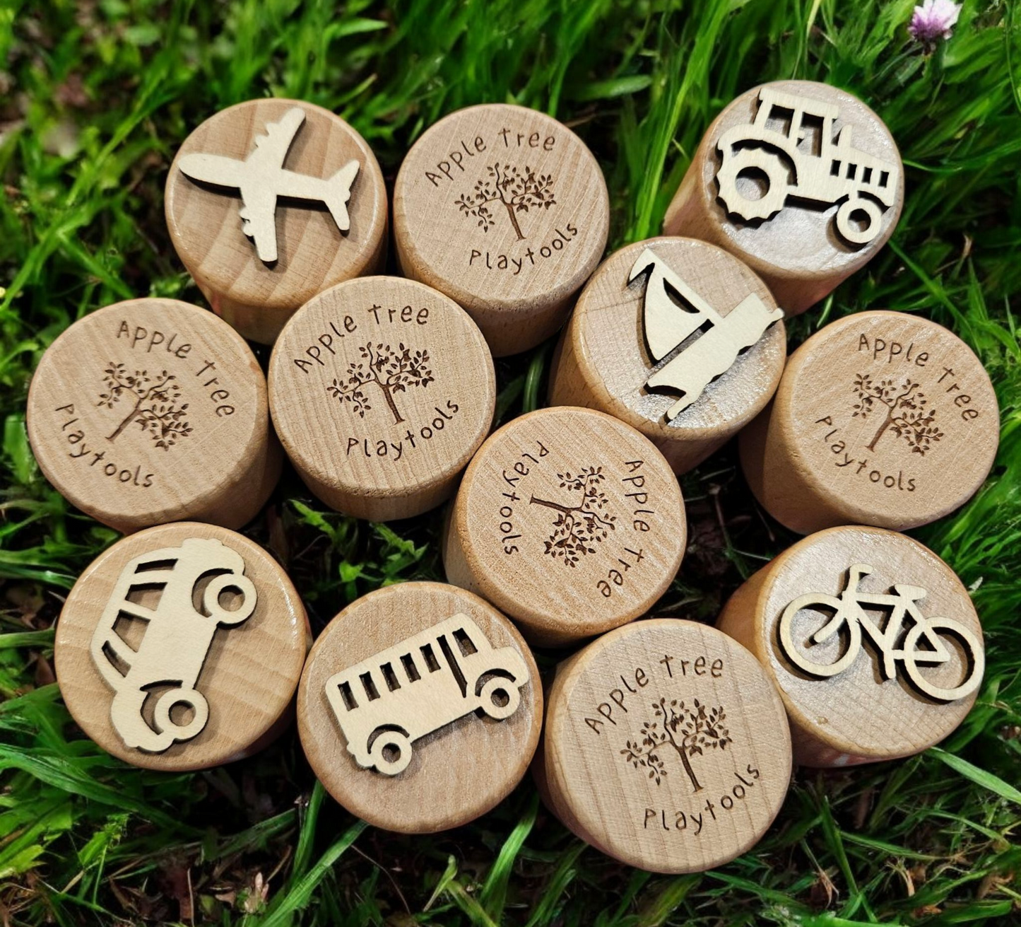 Wooden Dough Theme Stamp Set – (Set of 6)