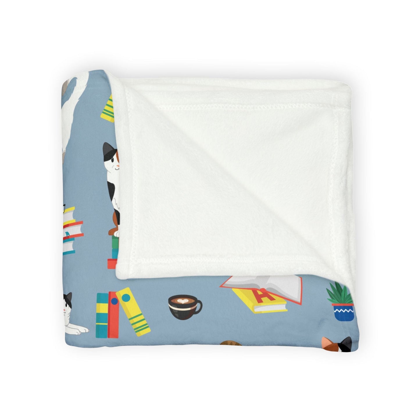 Cozy Cat Lovers Blanket The Great Catsby– Soft Cozy Throw Blanket 50"x60" size