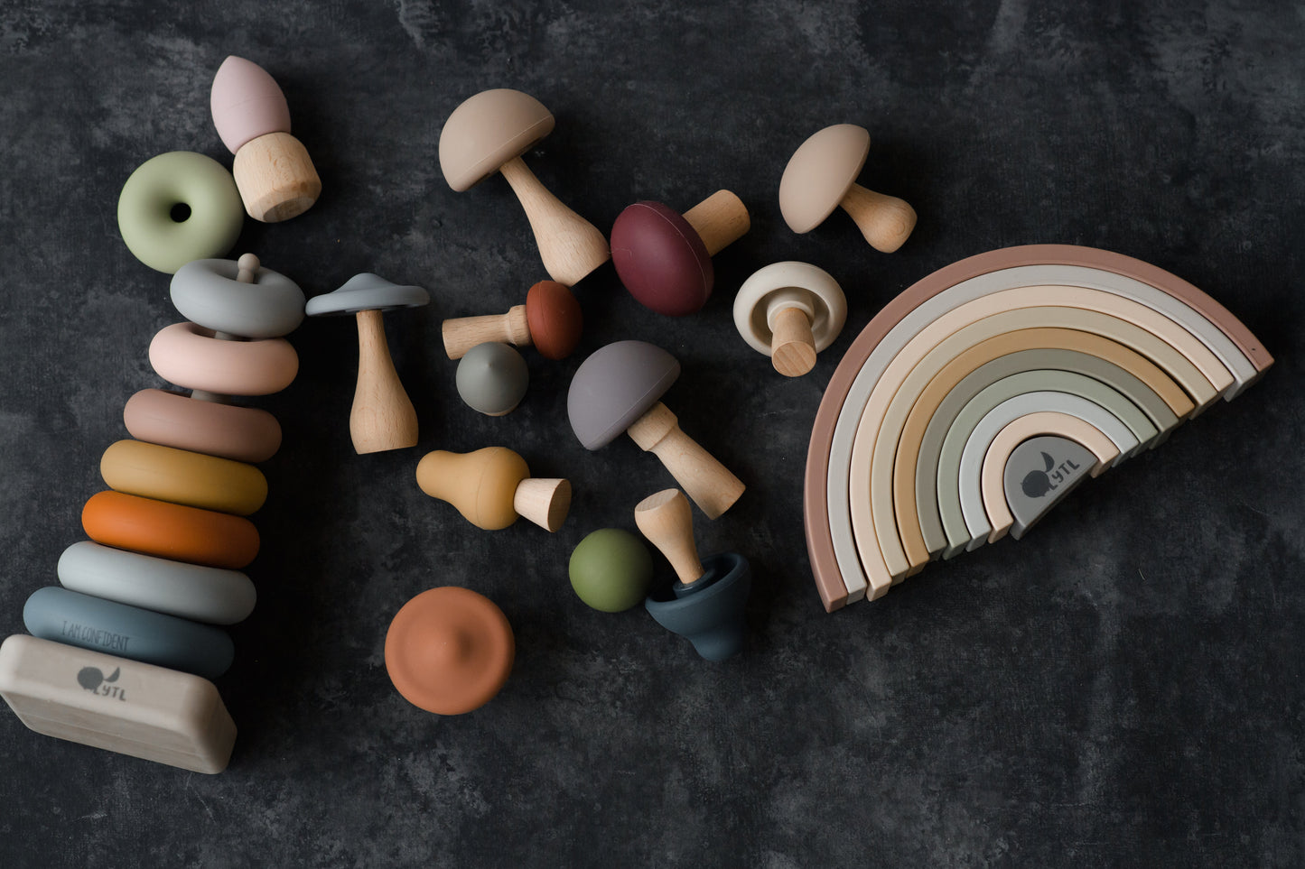 Mushroom Mix & Match Toy – 24pc | LYTL®️
