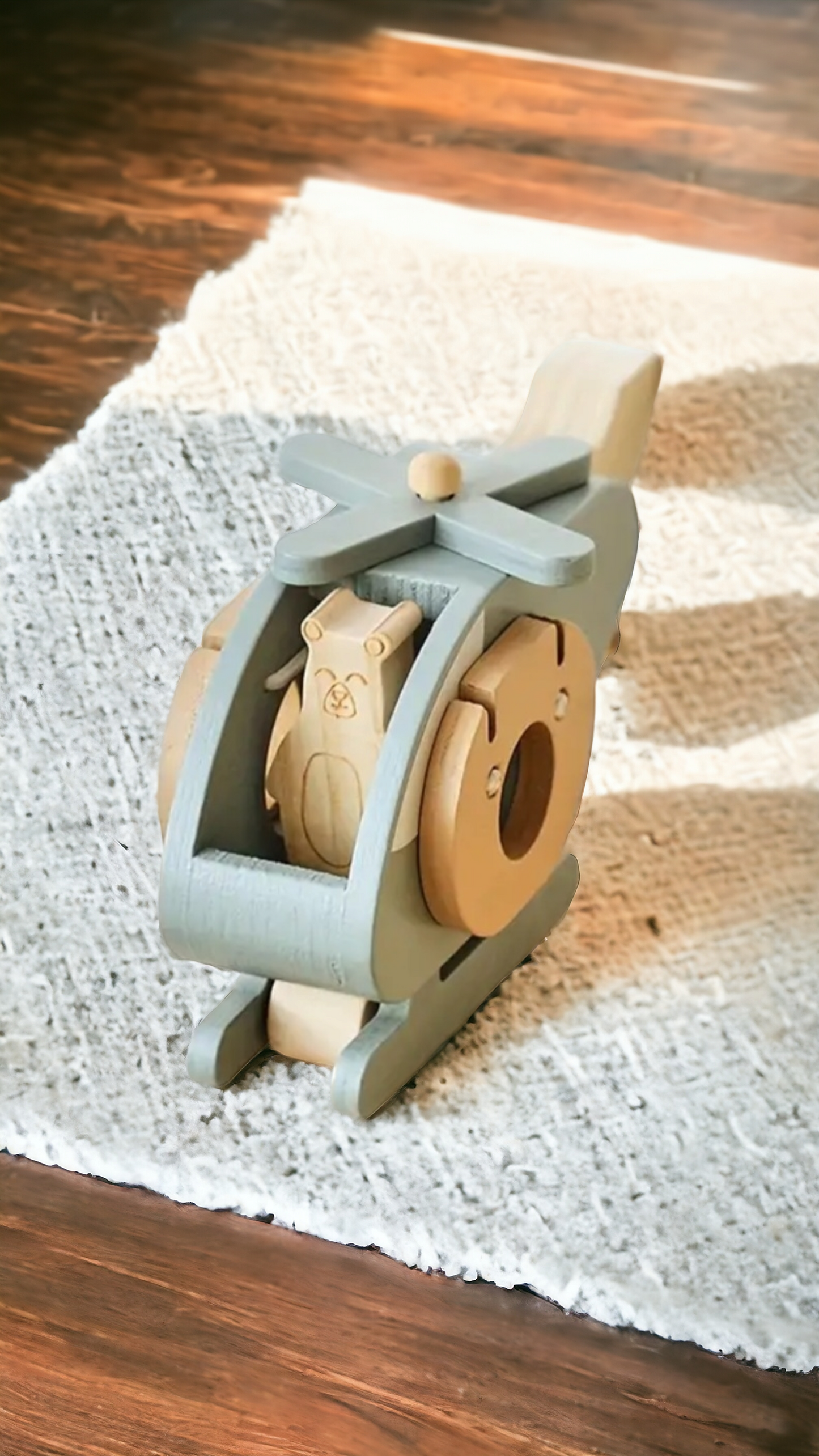 Christmas Countdown Sale Price! Wooden Helicopter Toy