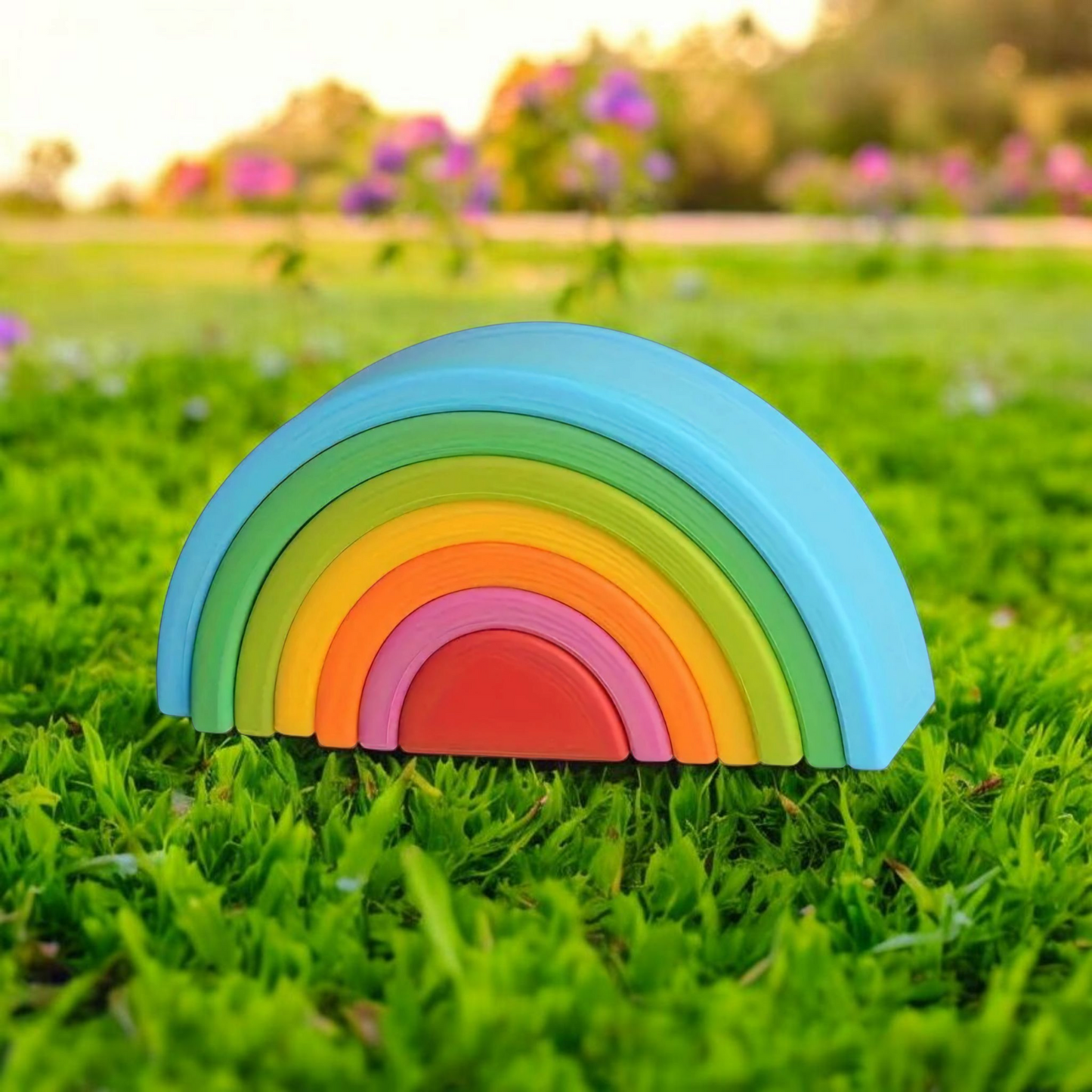 Silicone Rainbow Stacker