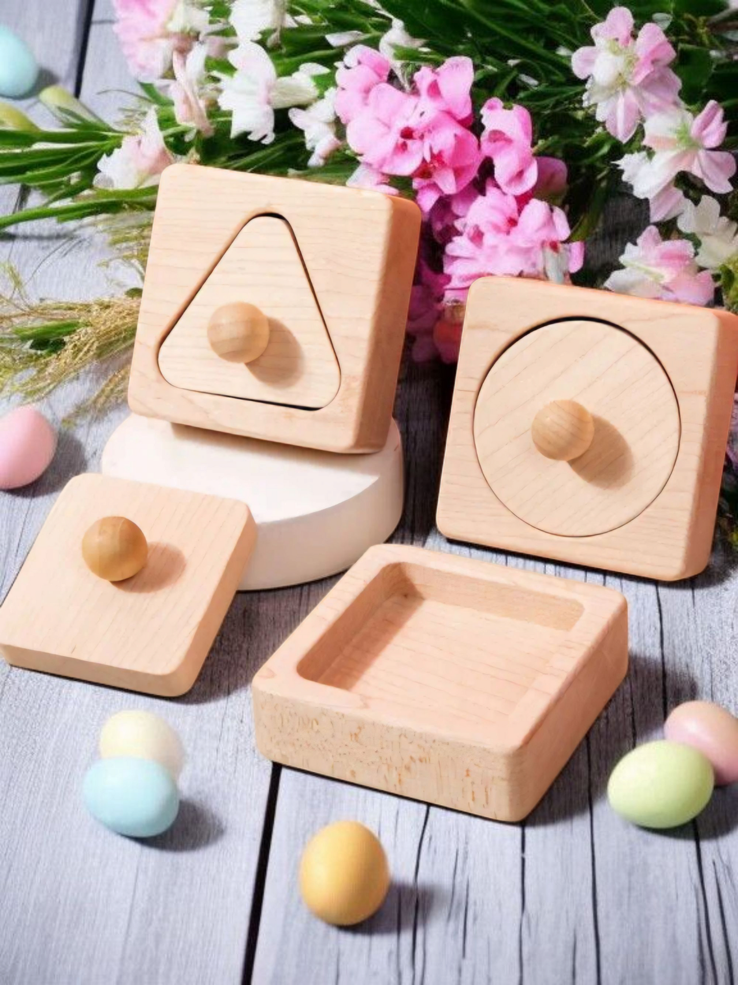 Montessori Wooden Shape Puzzles