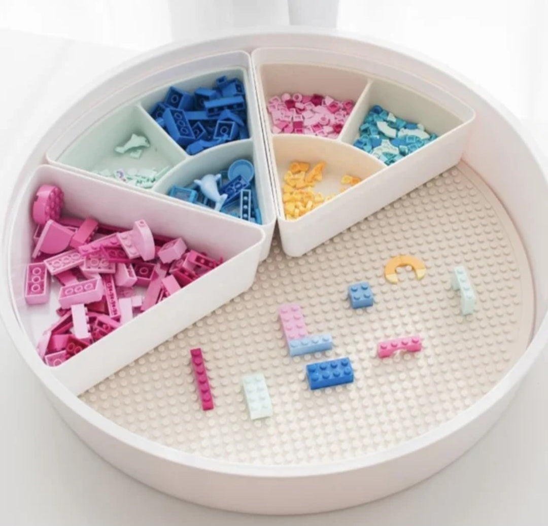 Silicone Building Blocks Baseplate - Compatible with sensory play tray