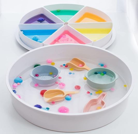 Messeage Us About a Bundle that includes our PlayTray & All Tools! Sensory Bin with Lid and Removable Inserts - Play Tray