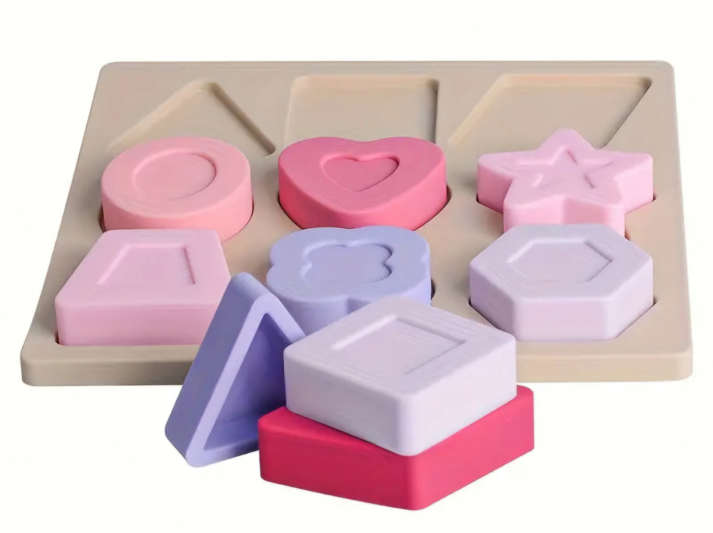 Silicone 9 Piece Shape Puzzle