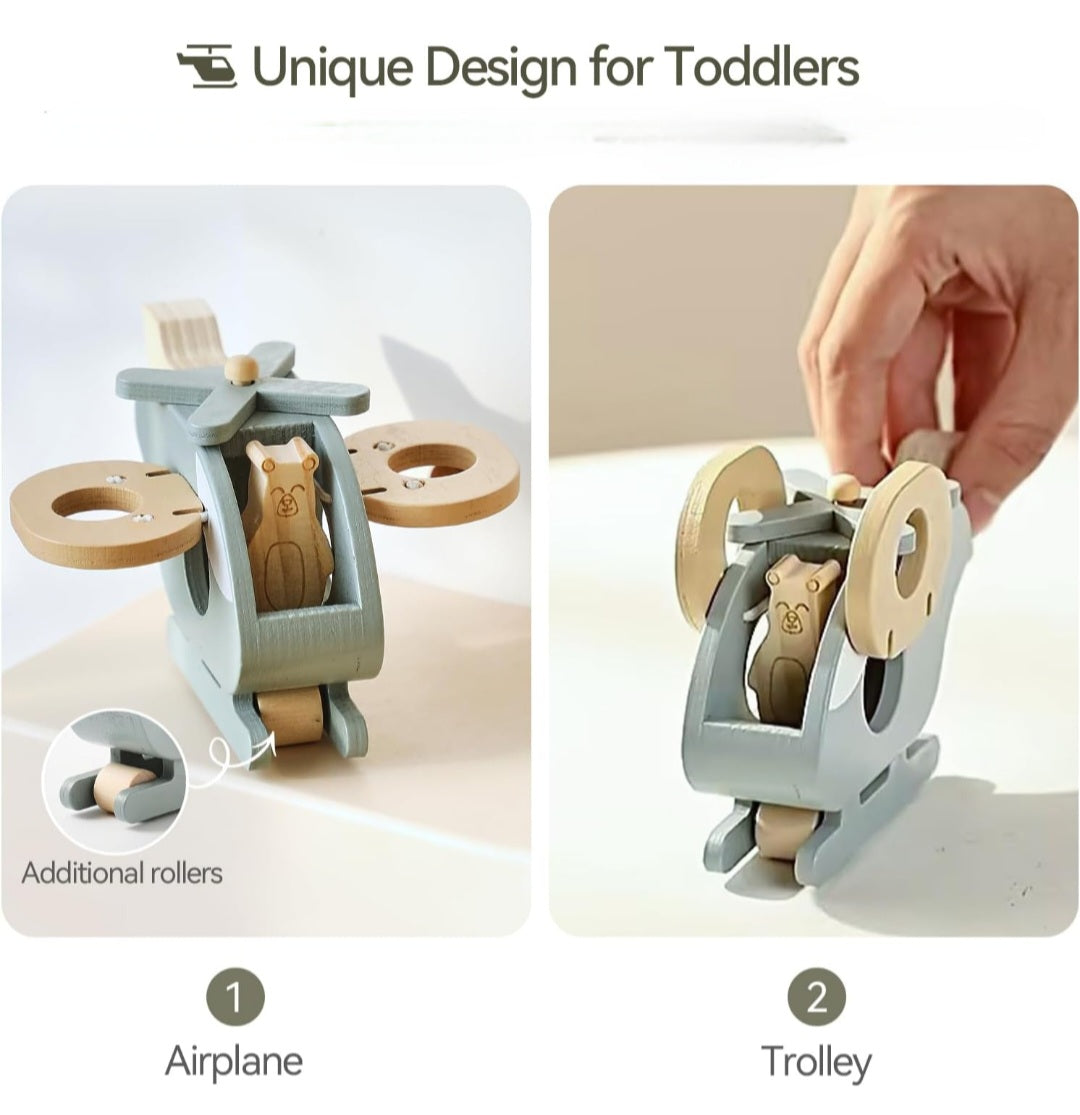 Christmas Countdown Sale Price! Wooden Helicopter Toy