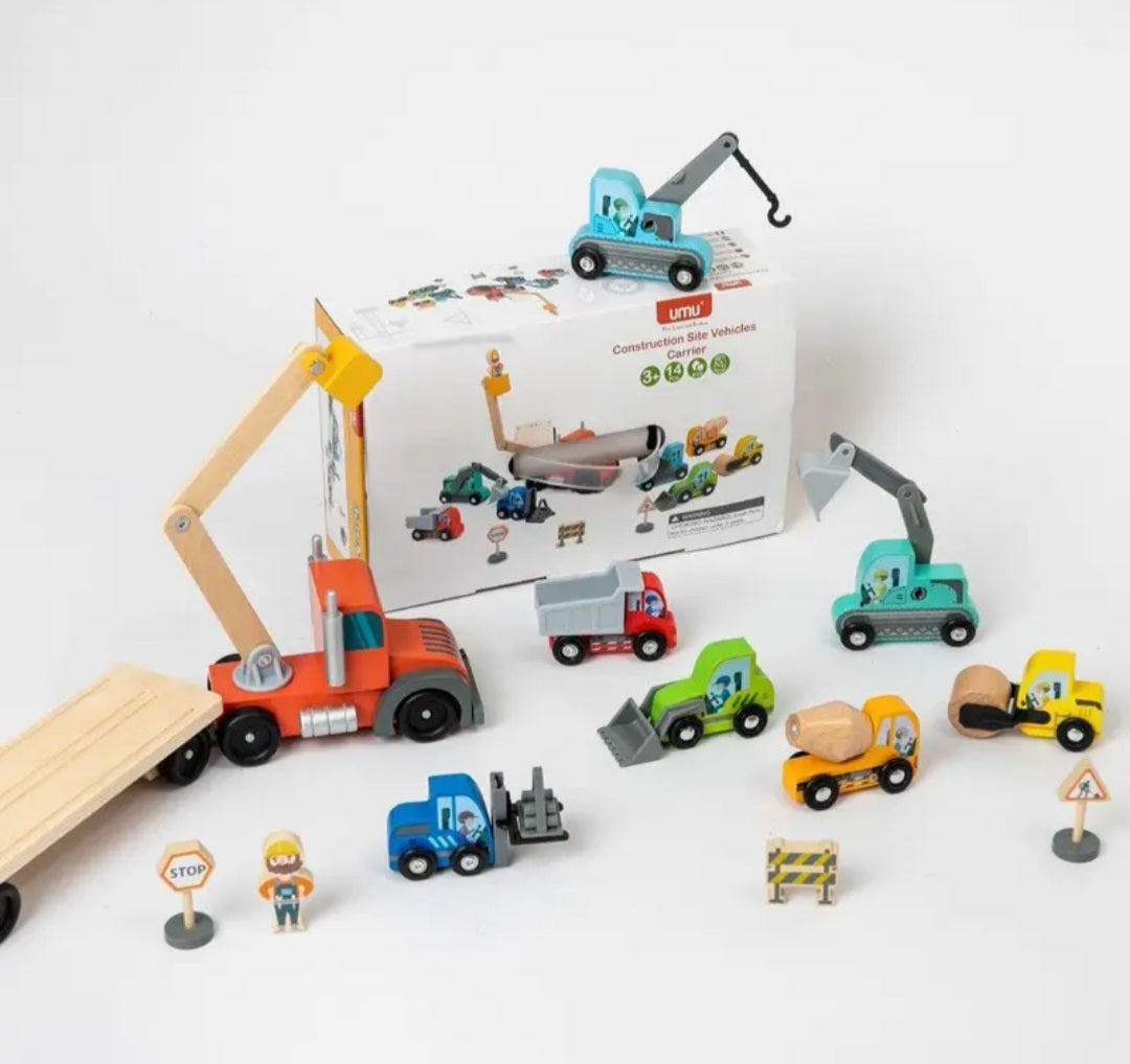 Construction Transport Truck & Vehicle Set