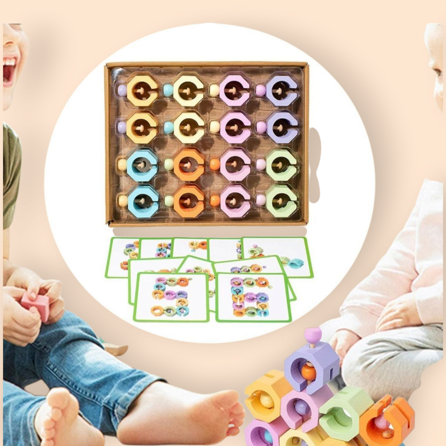 Montessori Shape Matching & Stacking Toy
