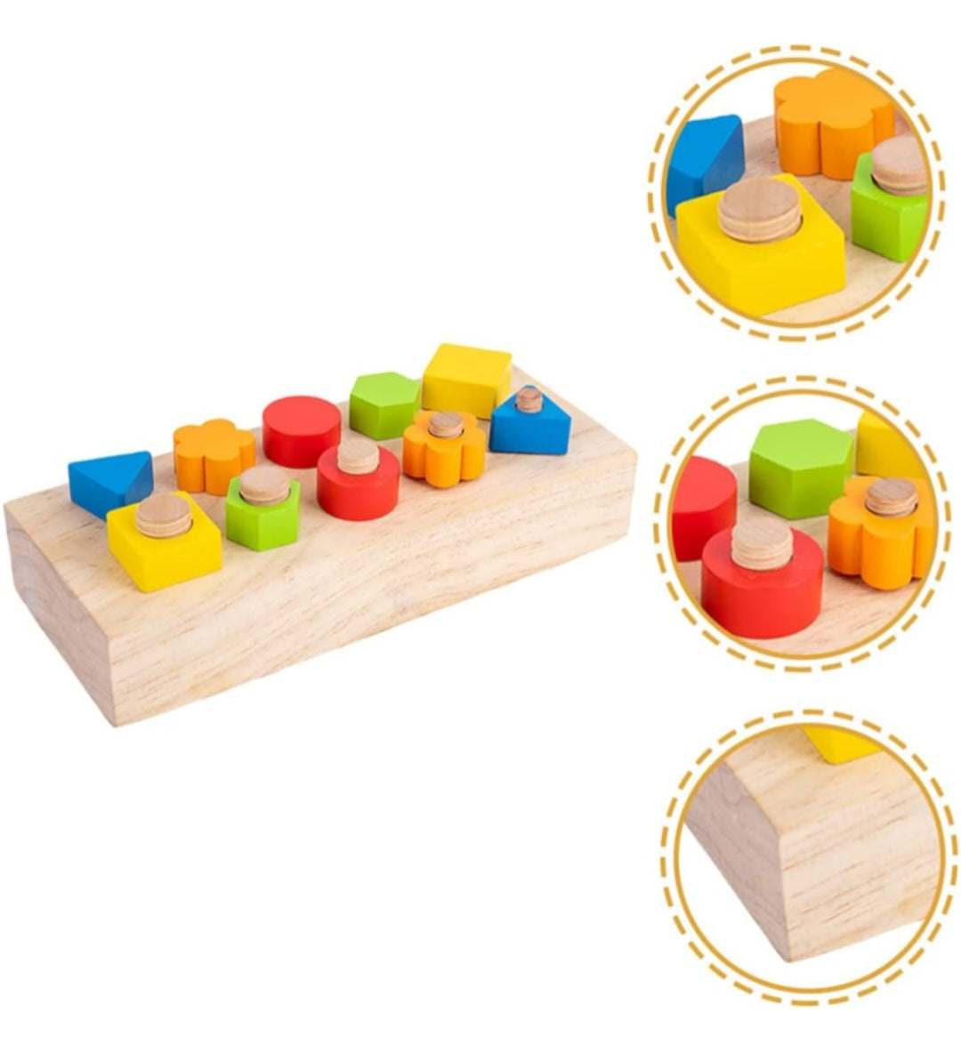 Montessori Wooden Nut & Bolts Toy