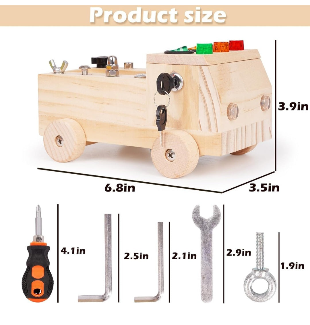 Montessori Wooden Car Busy Board