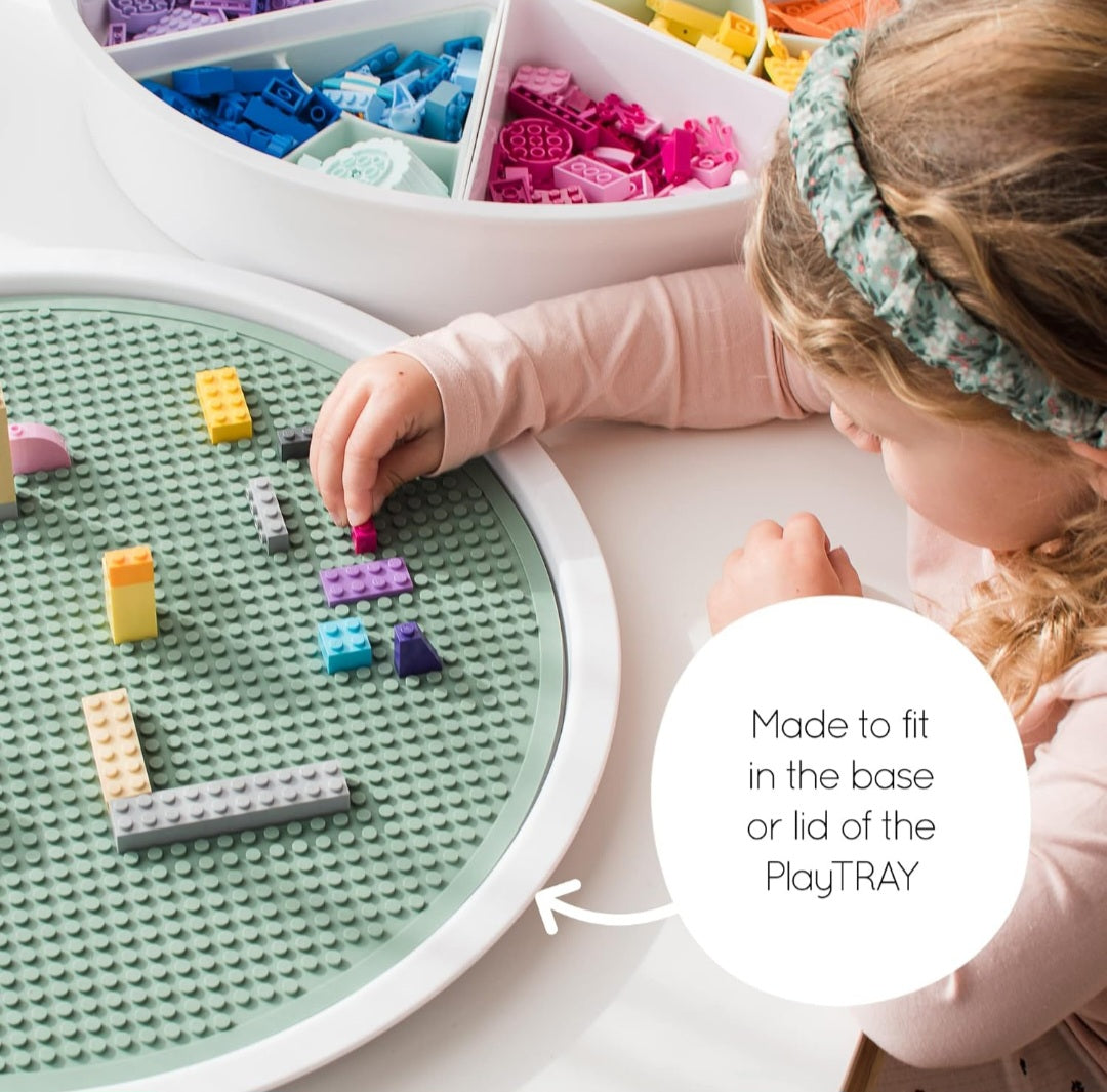 Silicone Building Blocks Baseplate - Compatible with sensory play tray