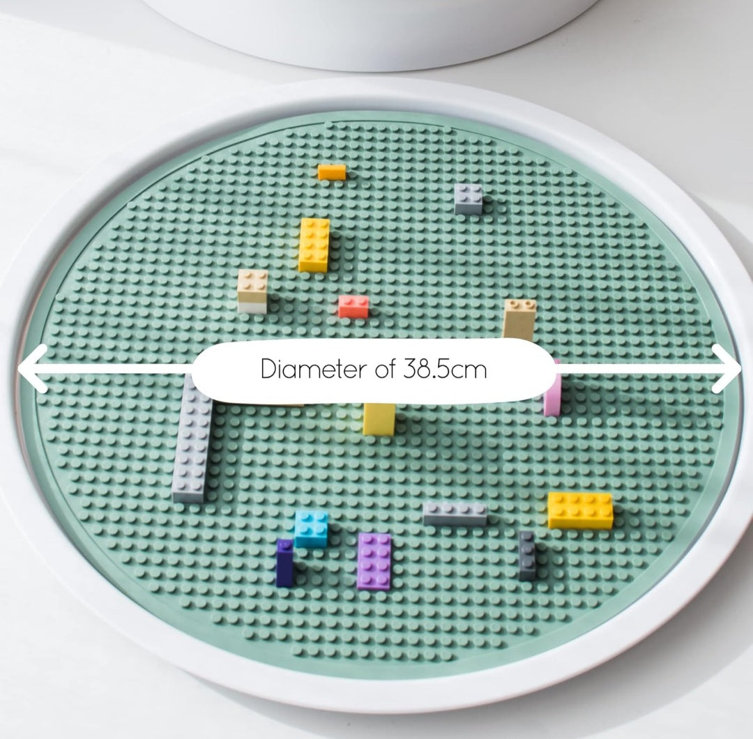 Silicone Building Blocks Baseplate - Compatible with sensory play tray