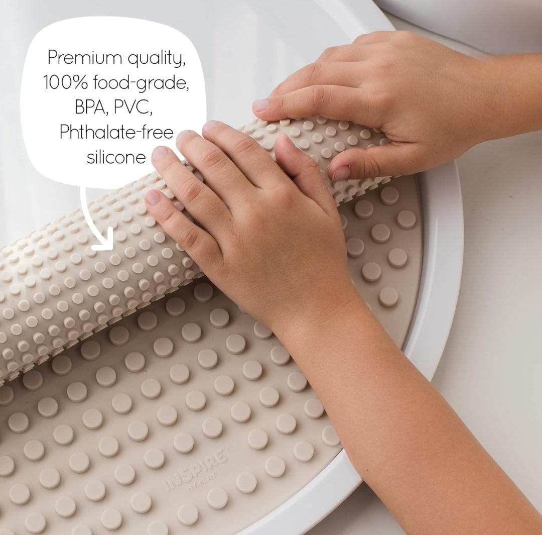Silicone Building Blocks Baseplate - Compatible with sensory play tray