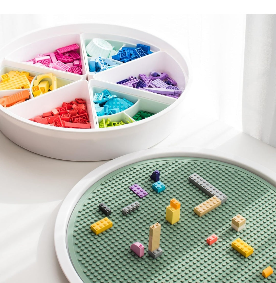 Silicone Building Blocks Baseplate - Compatible with sensory play tray