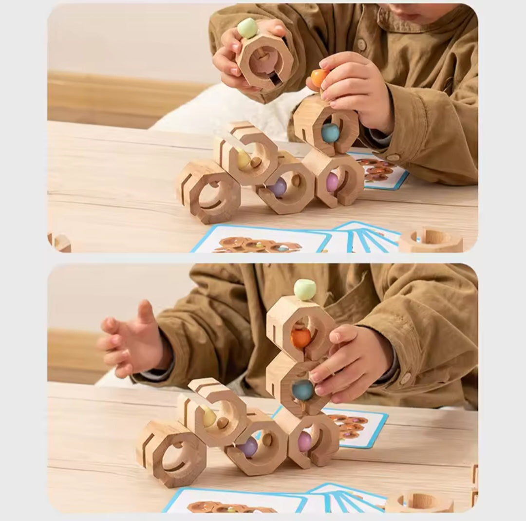 Montessori Shape Matching & Stacking Toy