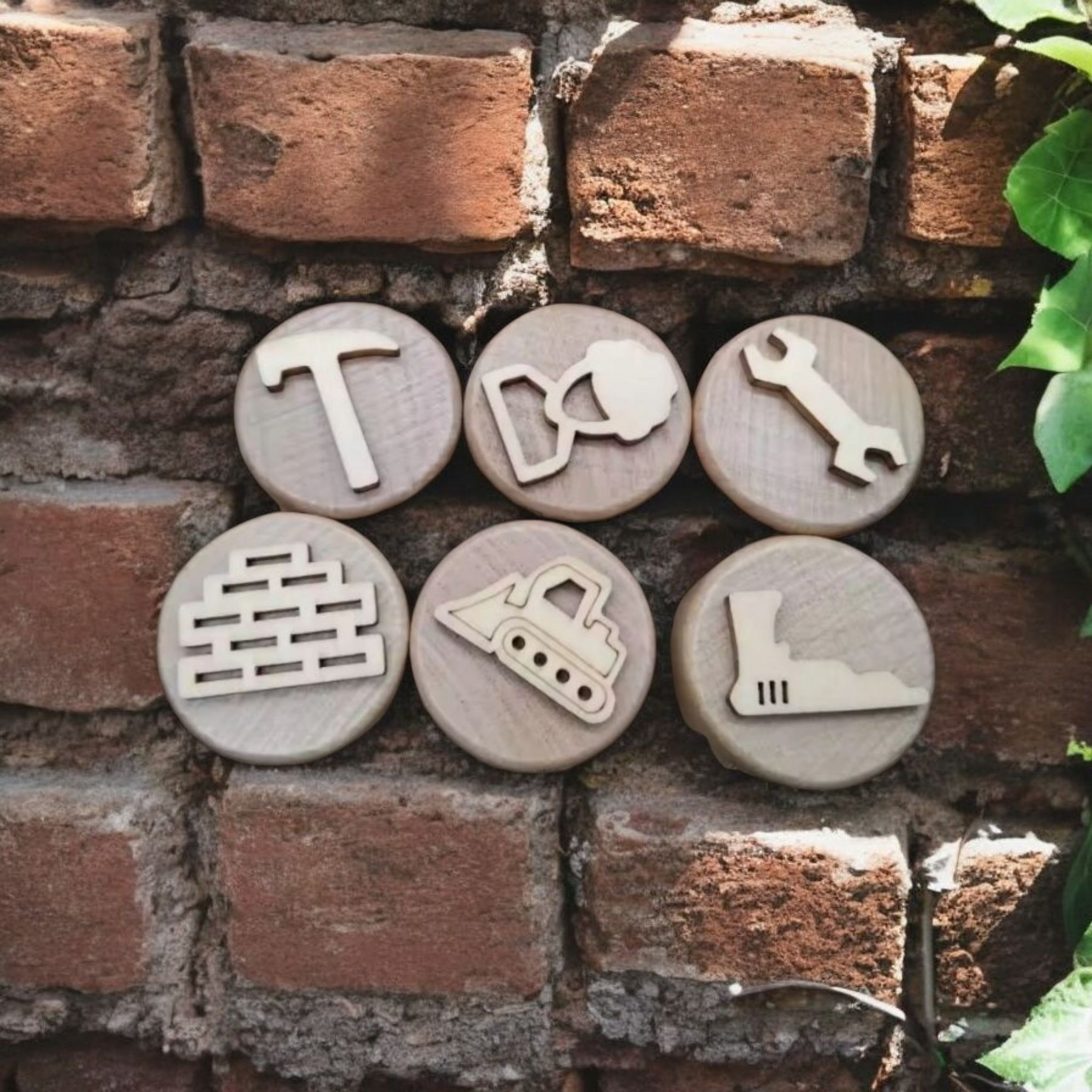 Wooden Dough Theme Stamp Set – (Set of 6)