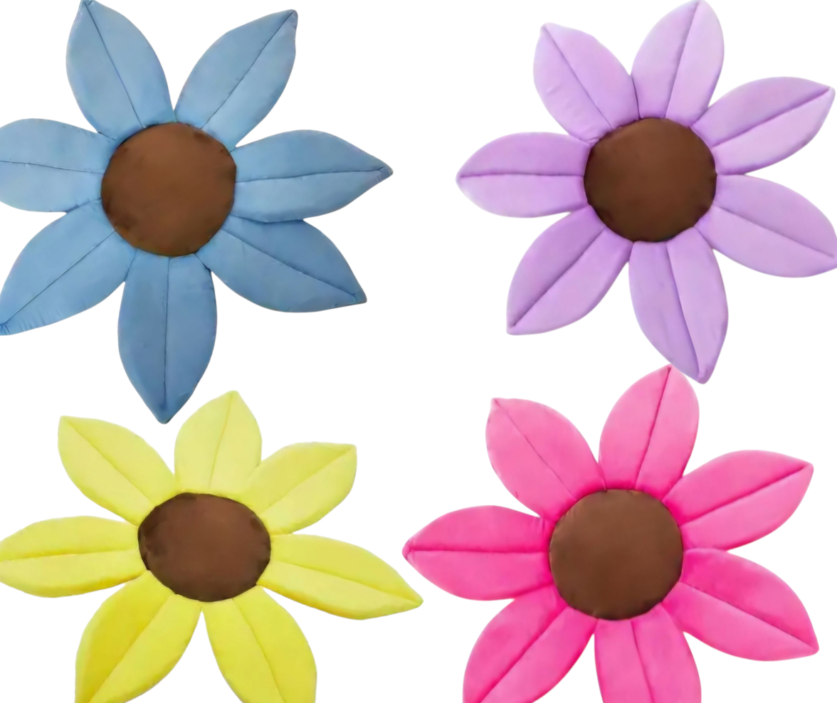 Baby Blooming Bath Support Mat – Soft Plush Flower Seat