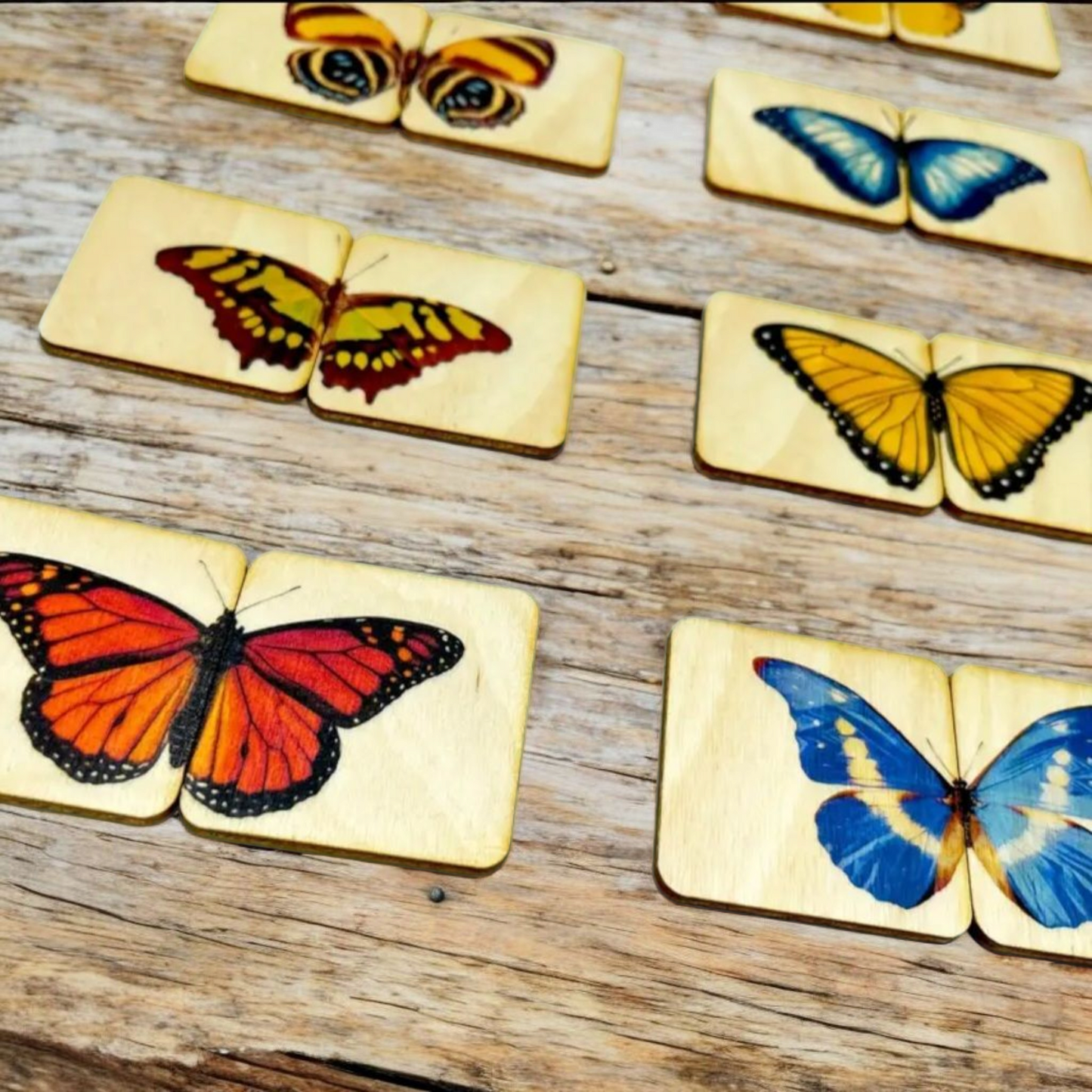 Montessori Wooden Butterfly Matching Puzzle
