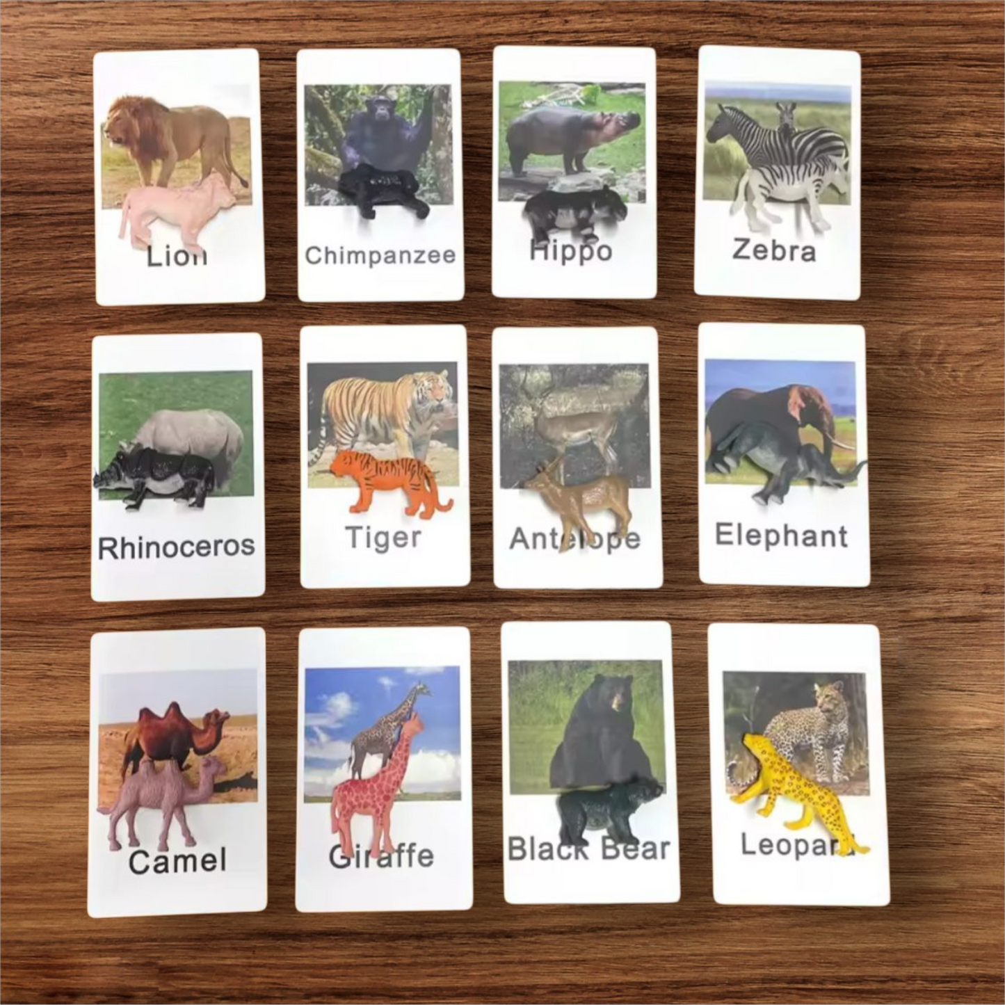 π¦ Montessori Animal Match Set β 
 Animal Figurines with Matching Cards πΏ