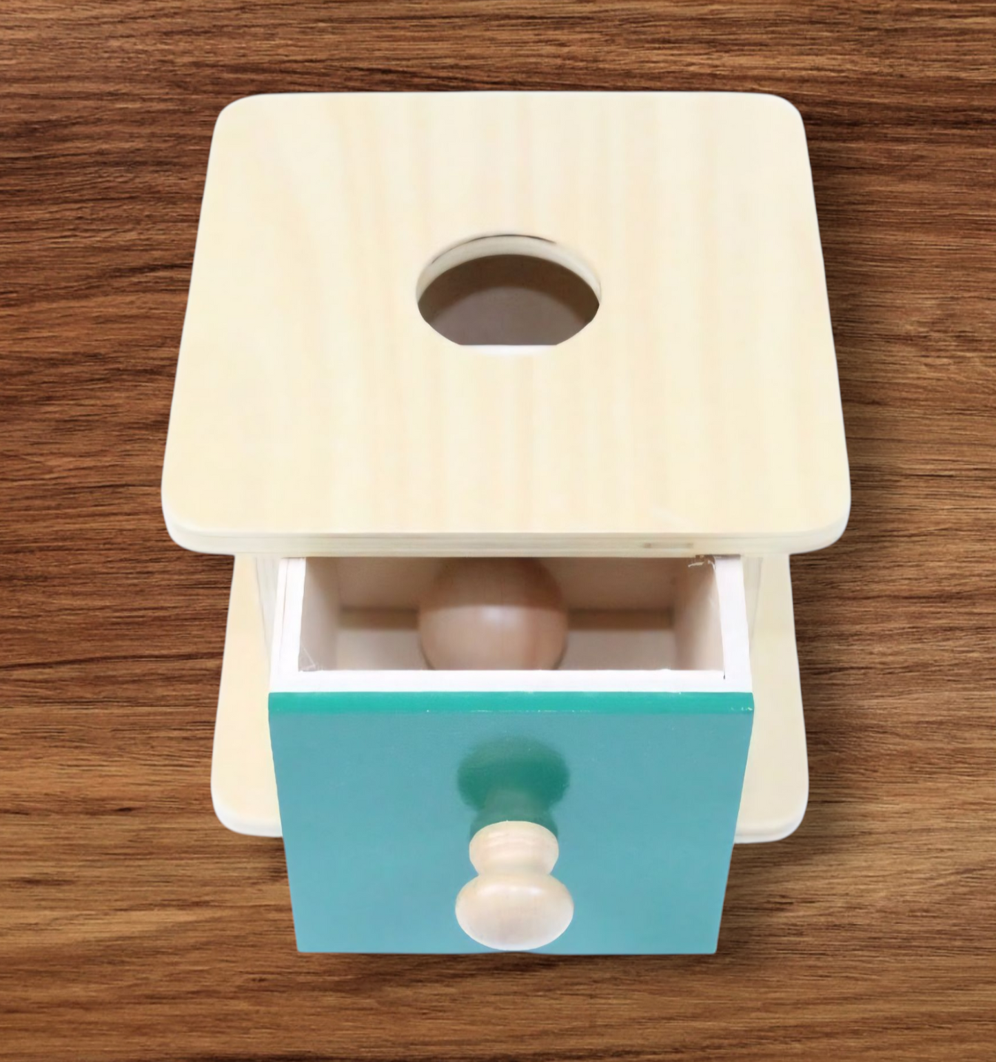 Wooden Object Permanence Box – Montessori Early Learning Toy