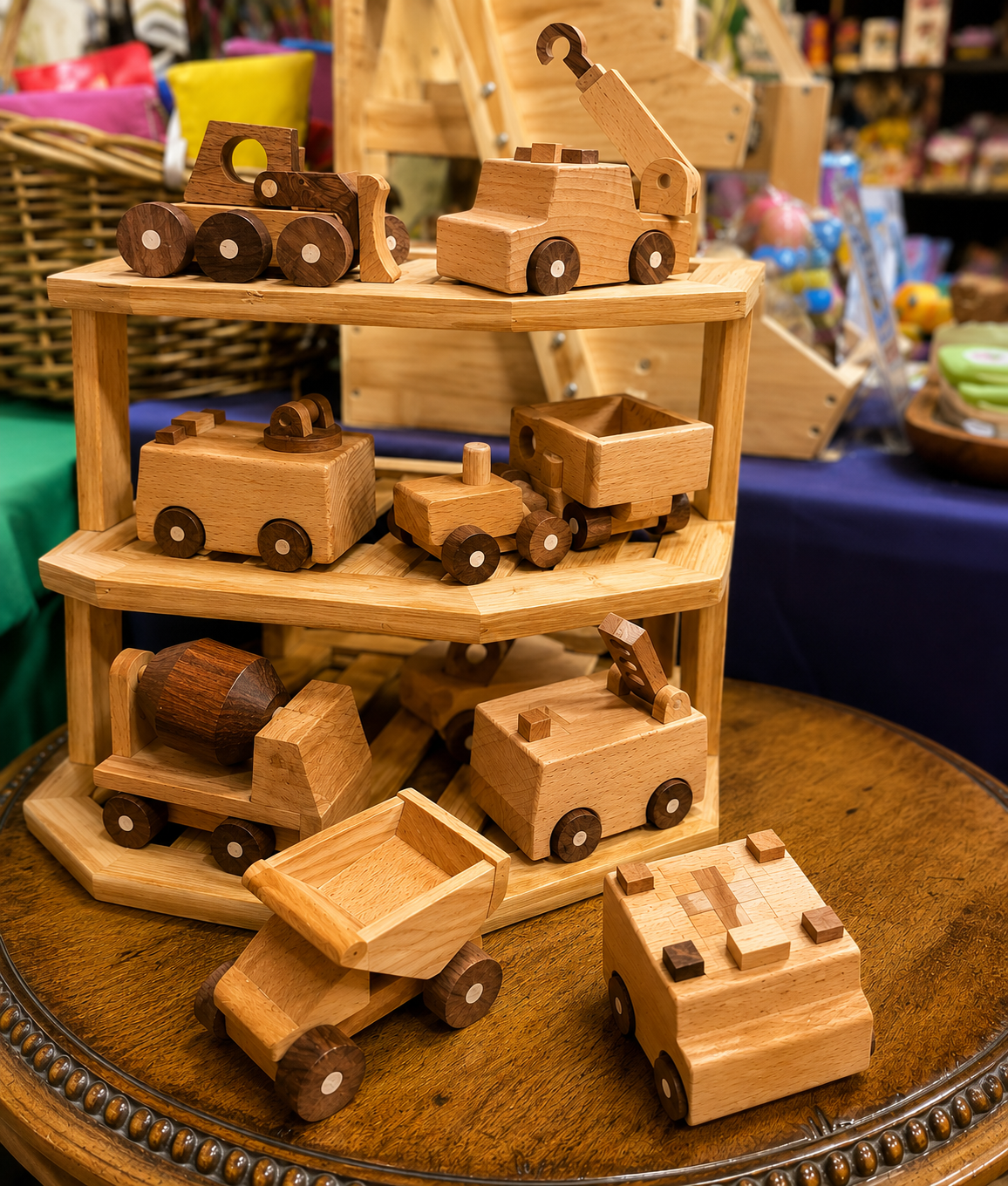 Wooden Construction & Community Vehicles Black Walnut Collection