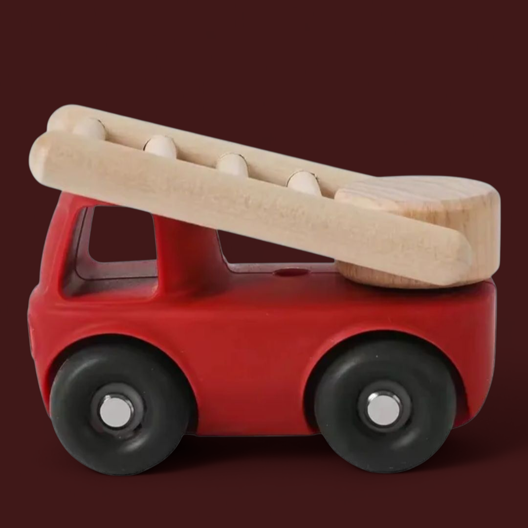Mix & Match Silicone & Wood Vehicle Set