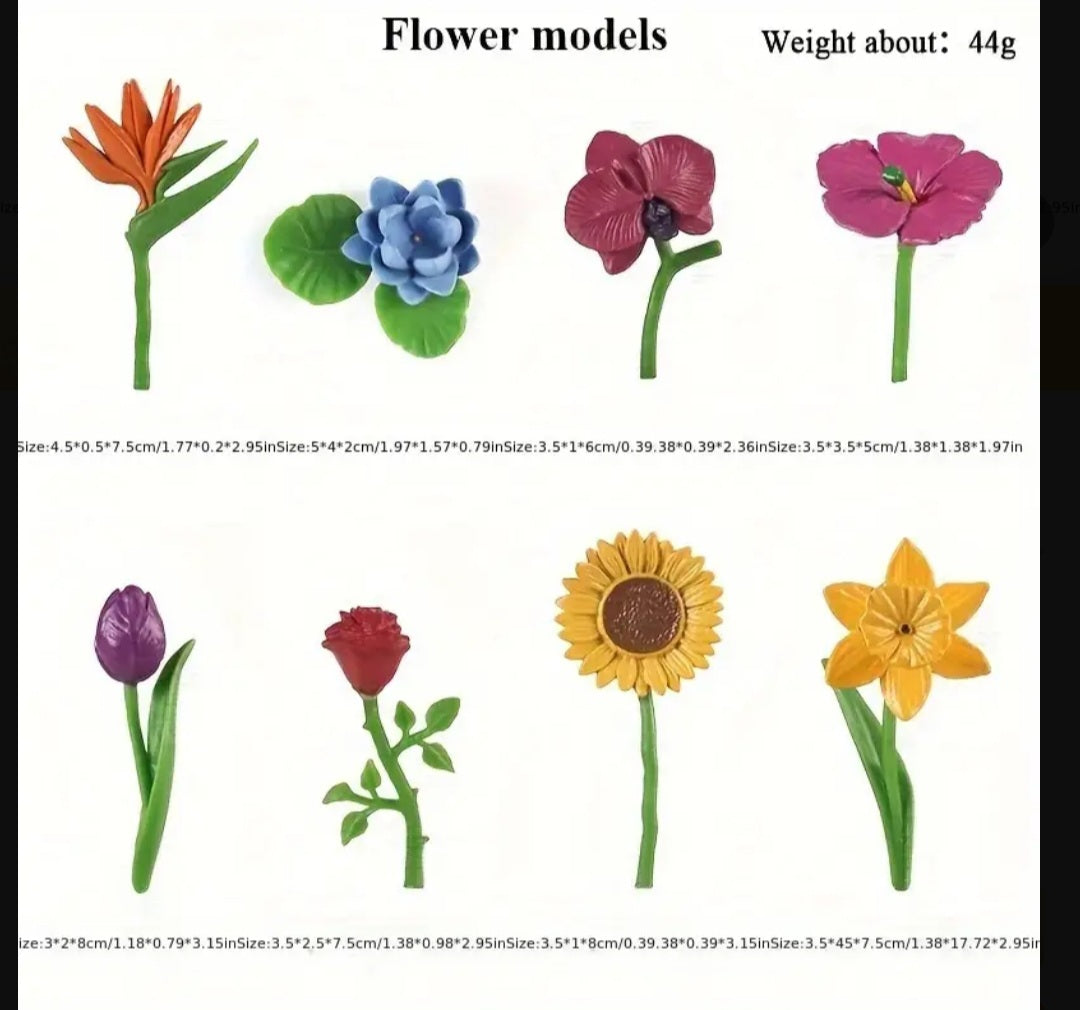 Flower Figurine Set