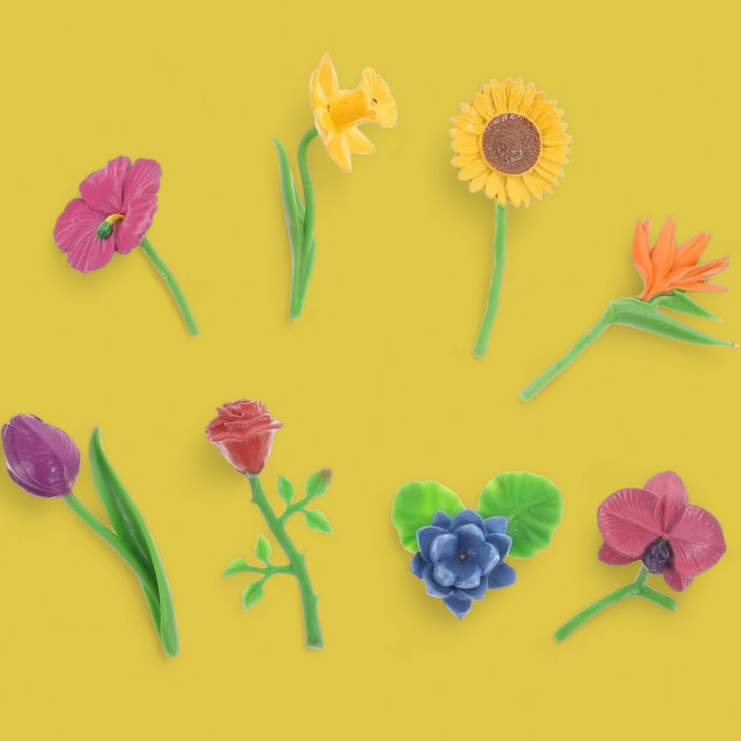 Flower Figurine Set