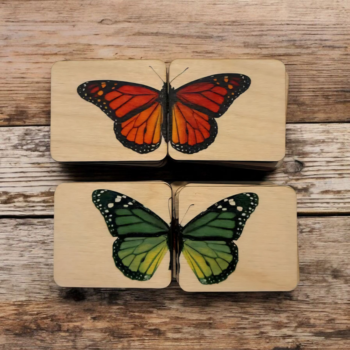 Montessori Wooden Butterfly Matching Puzzle