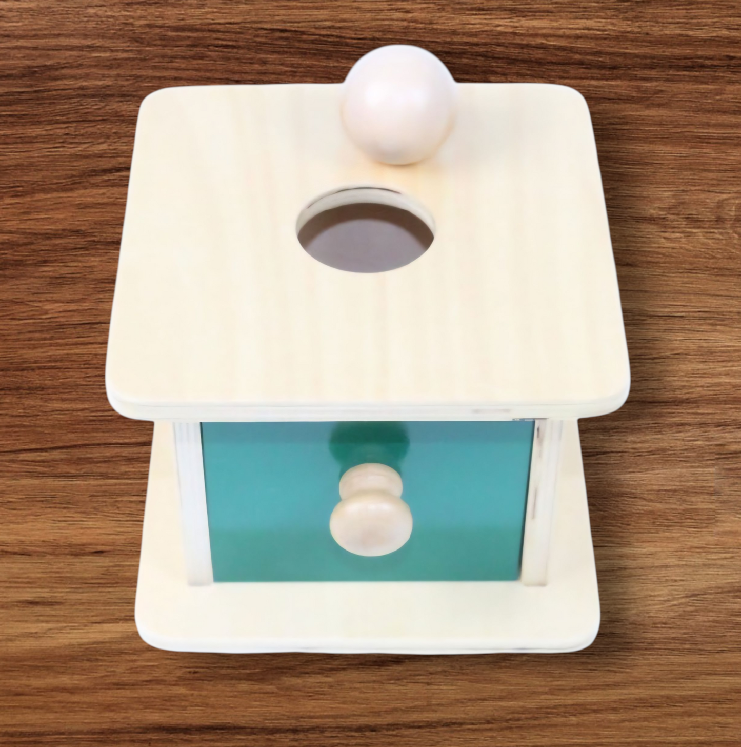 Wooden Object Permanence Box – Montessori Early Learning Toy