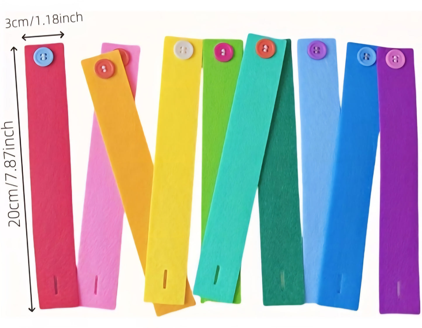 Montessori Felt Button Chain Set – Fine Motor & Practical Life Activity