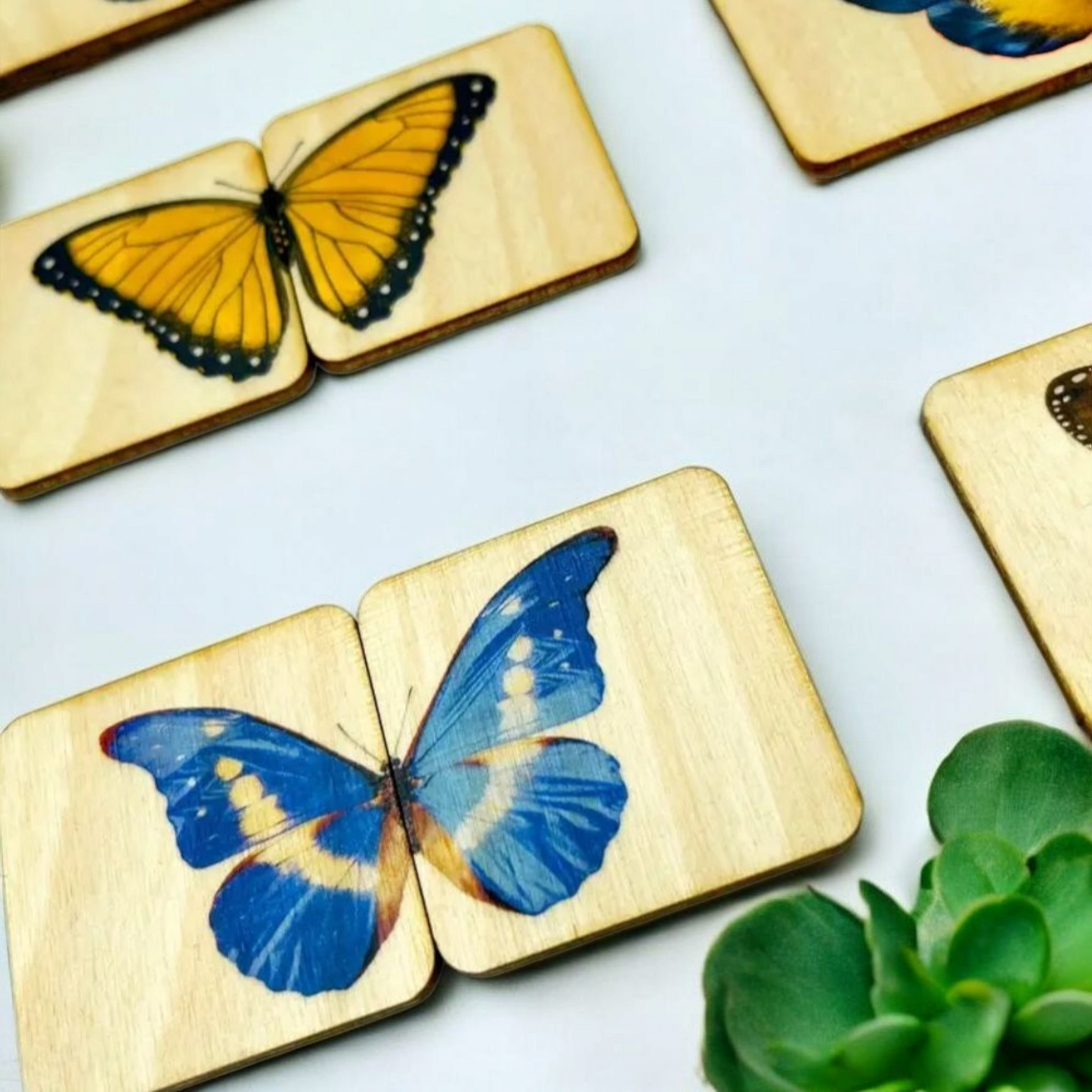 Montessori Wooden Butterfly Matching Puzzle