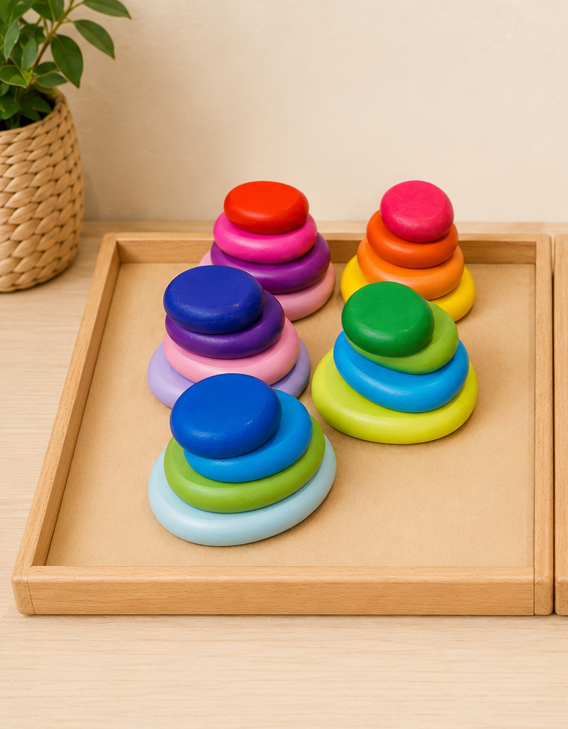 Wooden River Stones β Stacking & Balancing Sets | 12 or 20 Pieces