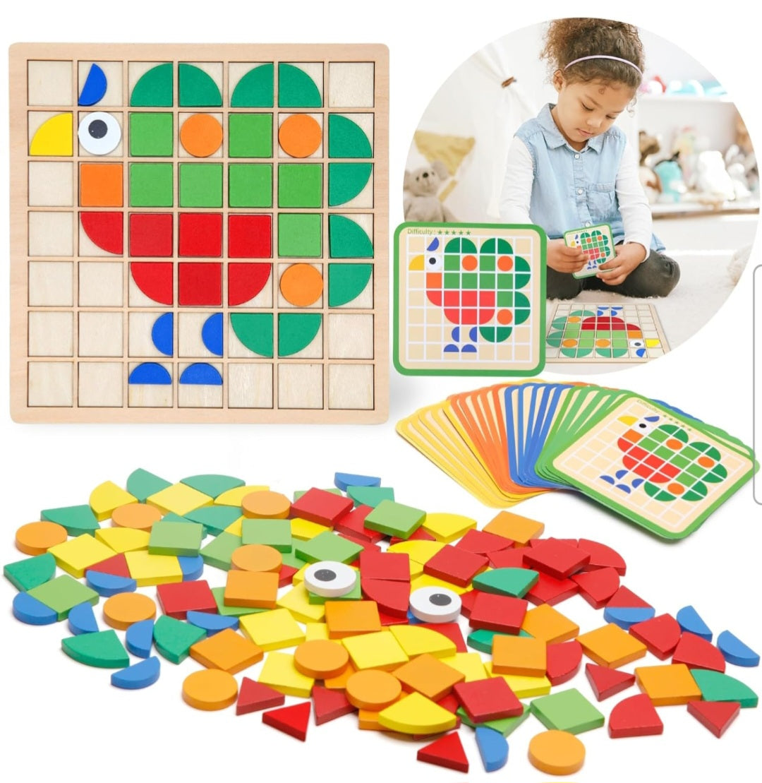 Pattern Block Mosaic Learning Set