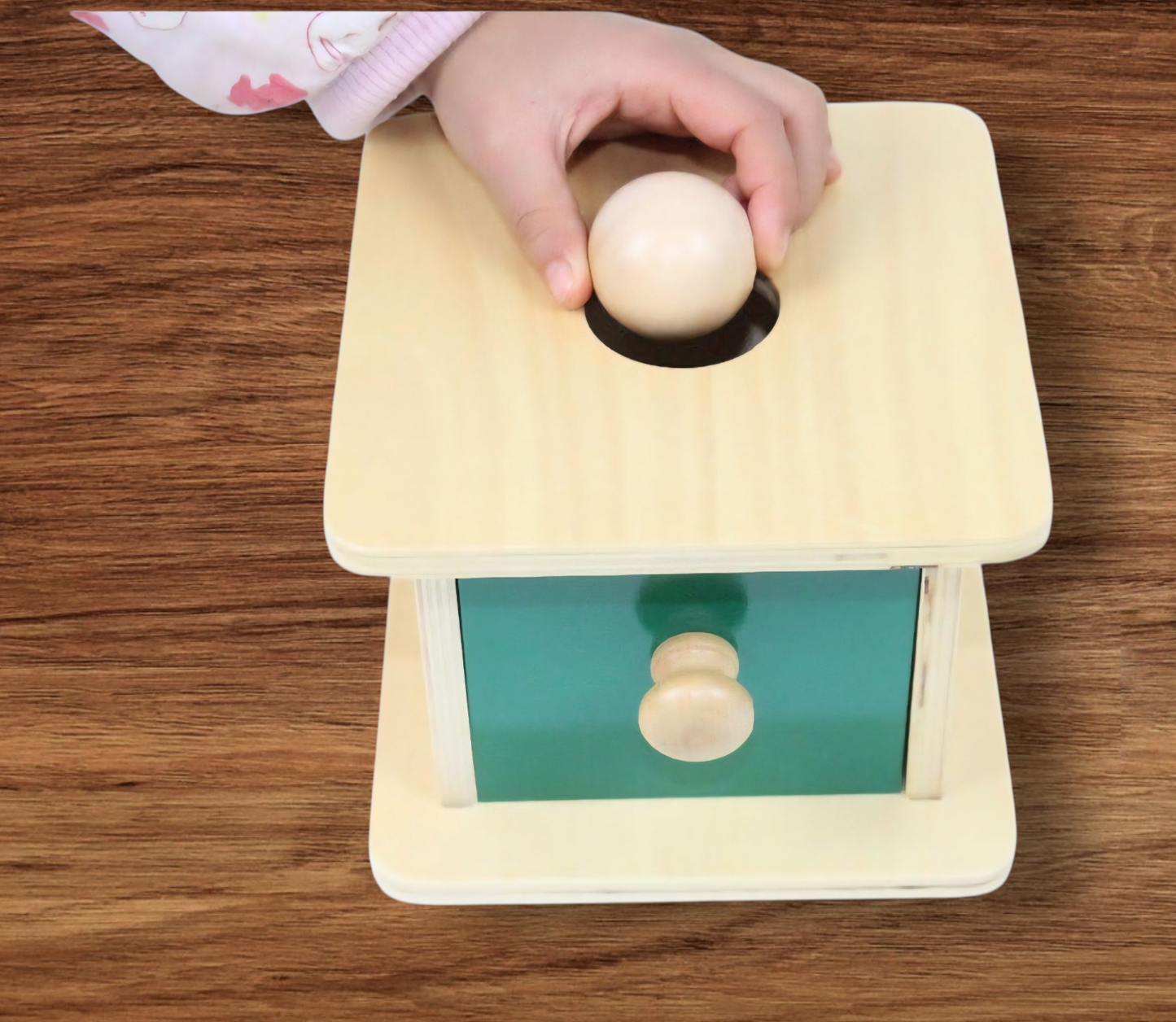 Wooden Object Permanence Box – Montessori Early Learning Toy