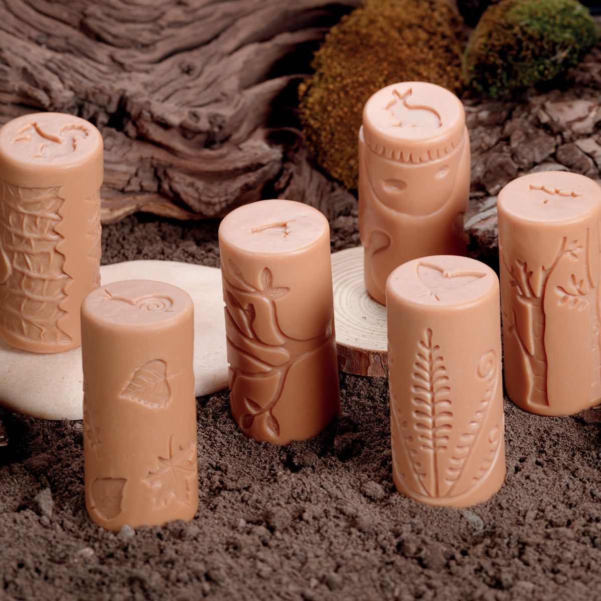 Seasonal & Nature Dough Rollers β 6-Piece Sets