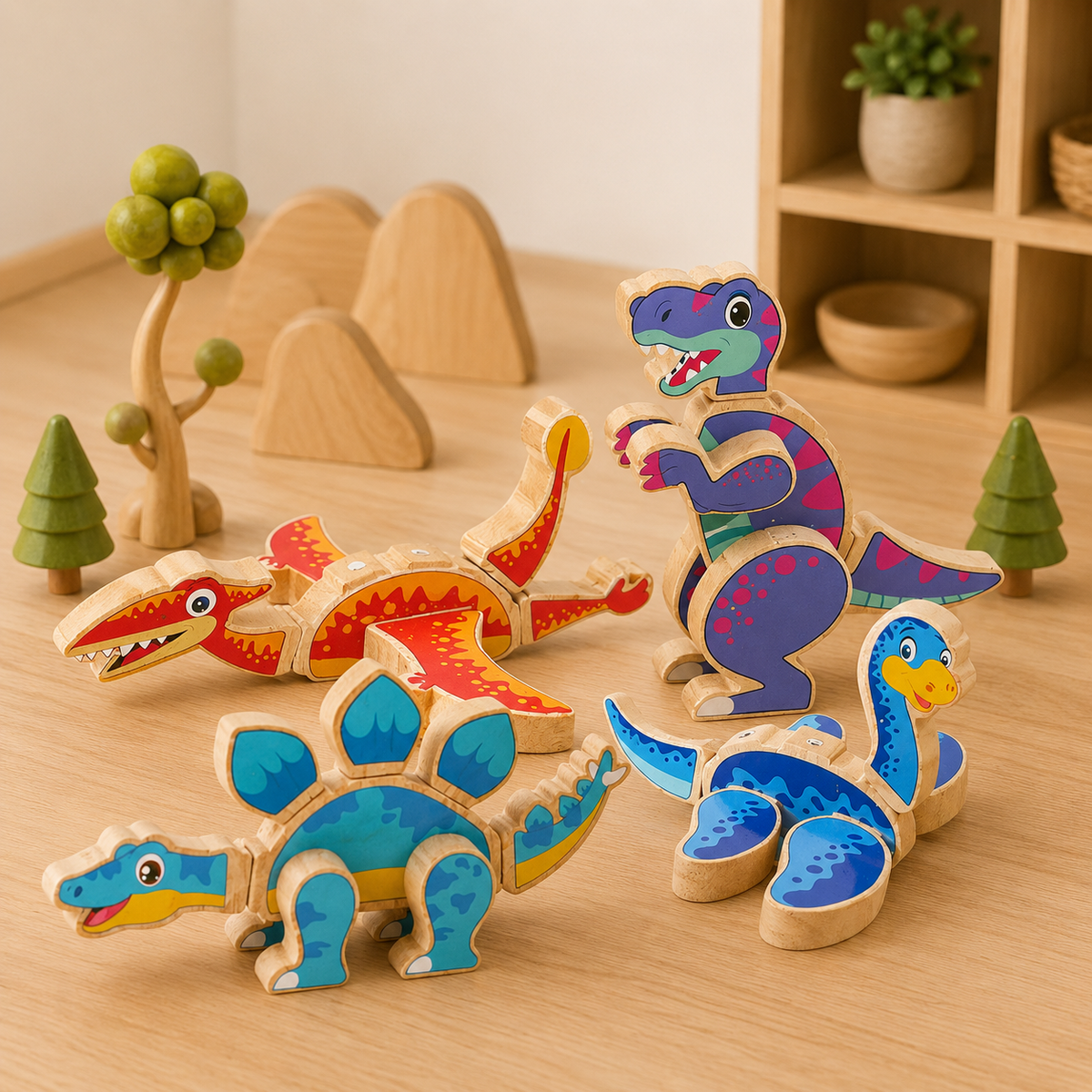 Mix & Build Magnetic Dinosaurs
