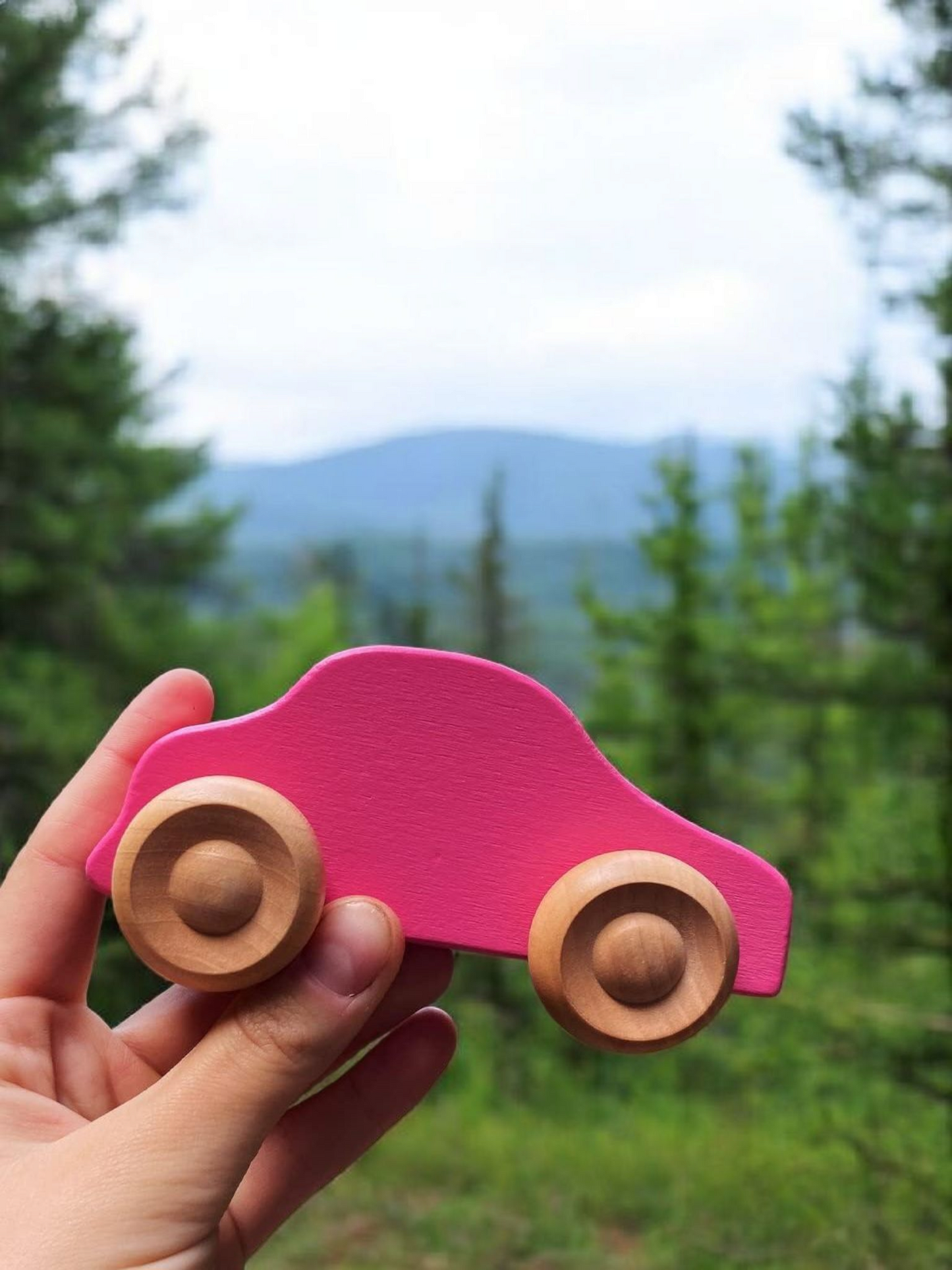 Wooden Peg Doll Cars β 10-Piece Nature Play Set