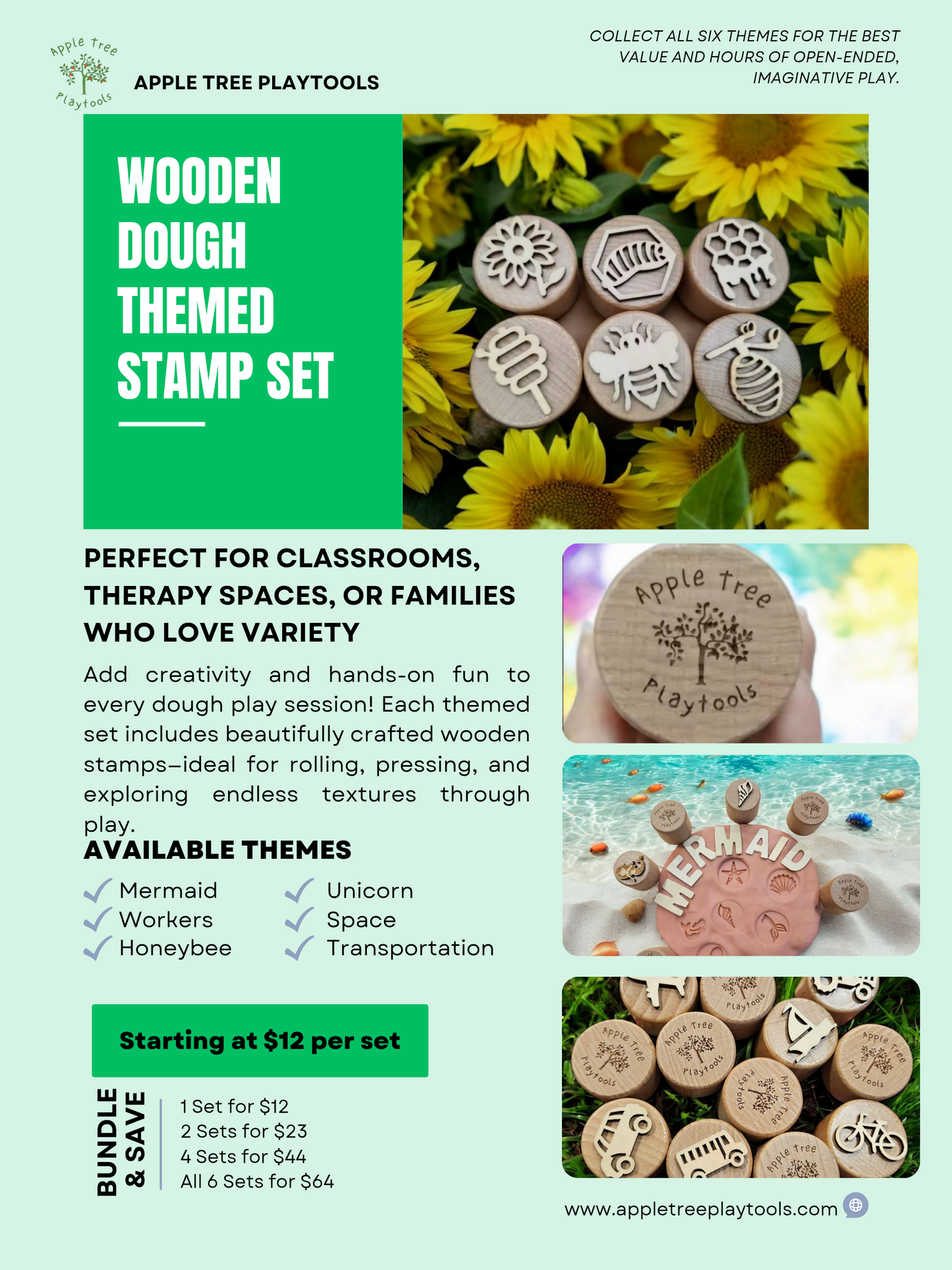 Message Us for Multi Set Bundle Pricing! ✨ Wooden Dough Themed Stamps — Major Sale! ✨
