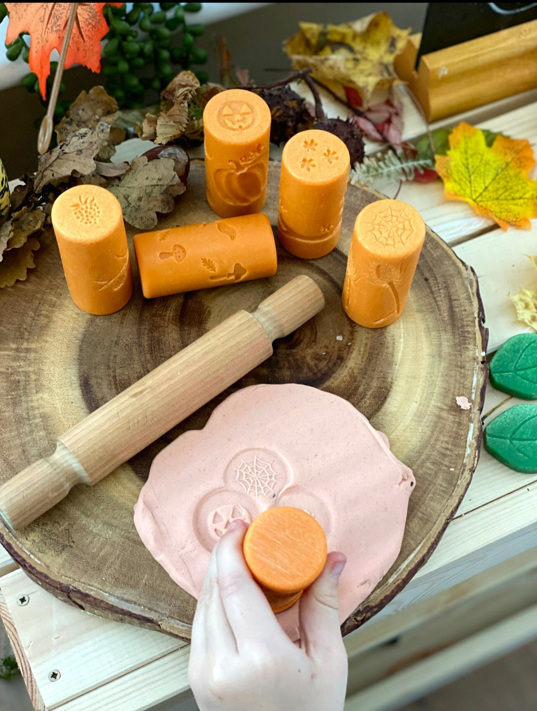 Seasonal & Nature Dough Rollers β 6-Piece Sets