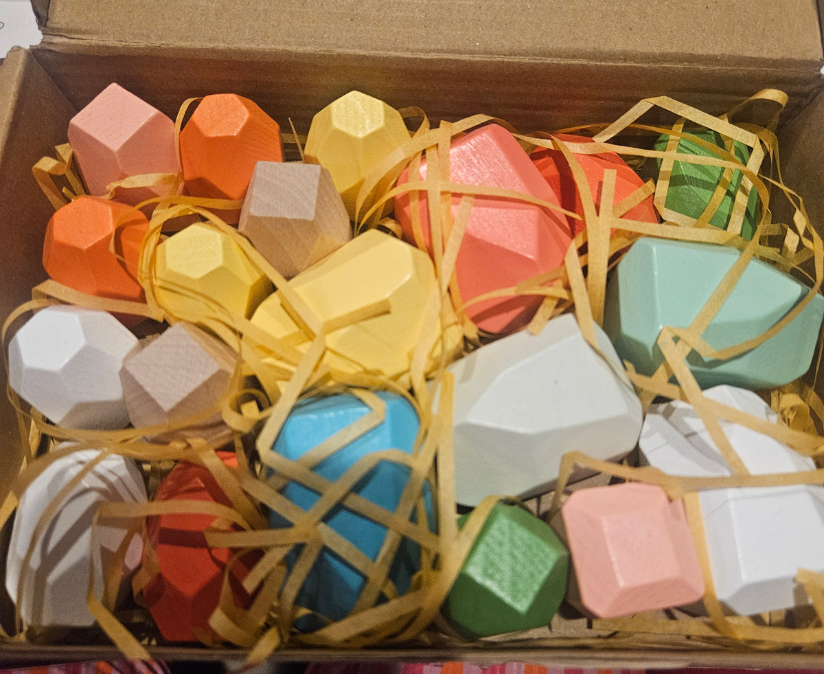 Wooden Rocks Stacking Toy