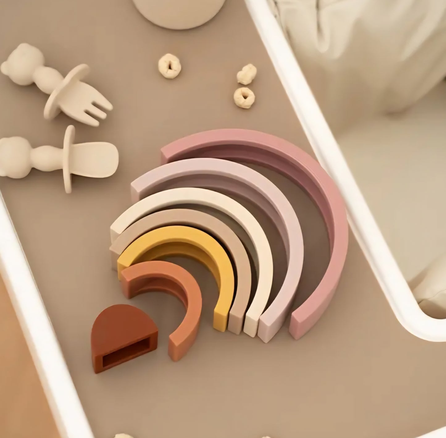 Silicone Rainbow Stacker