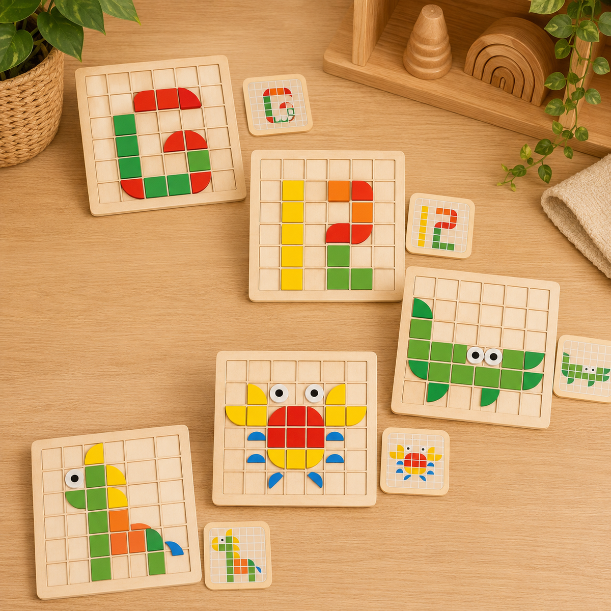 Pattern Block Mosaic Learning Set