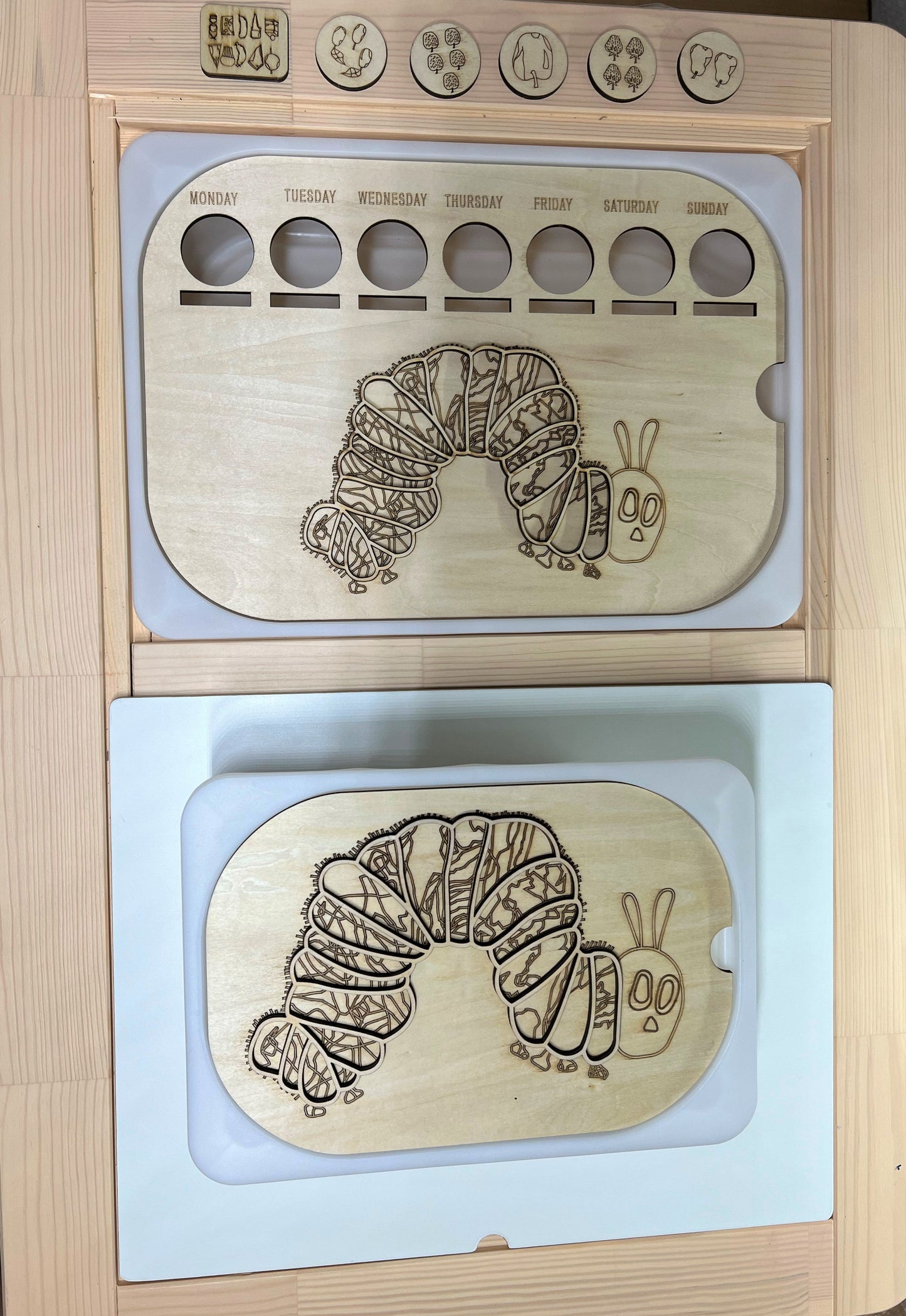 **Pre-order (Ships in 3-4 Weeks)**FLISAT Sensory Bin Insert Activity Board