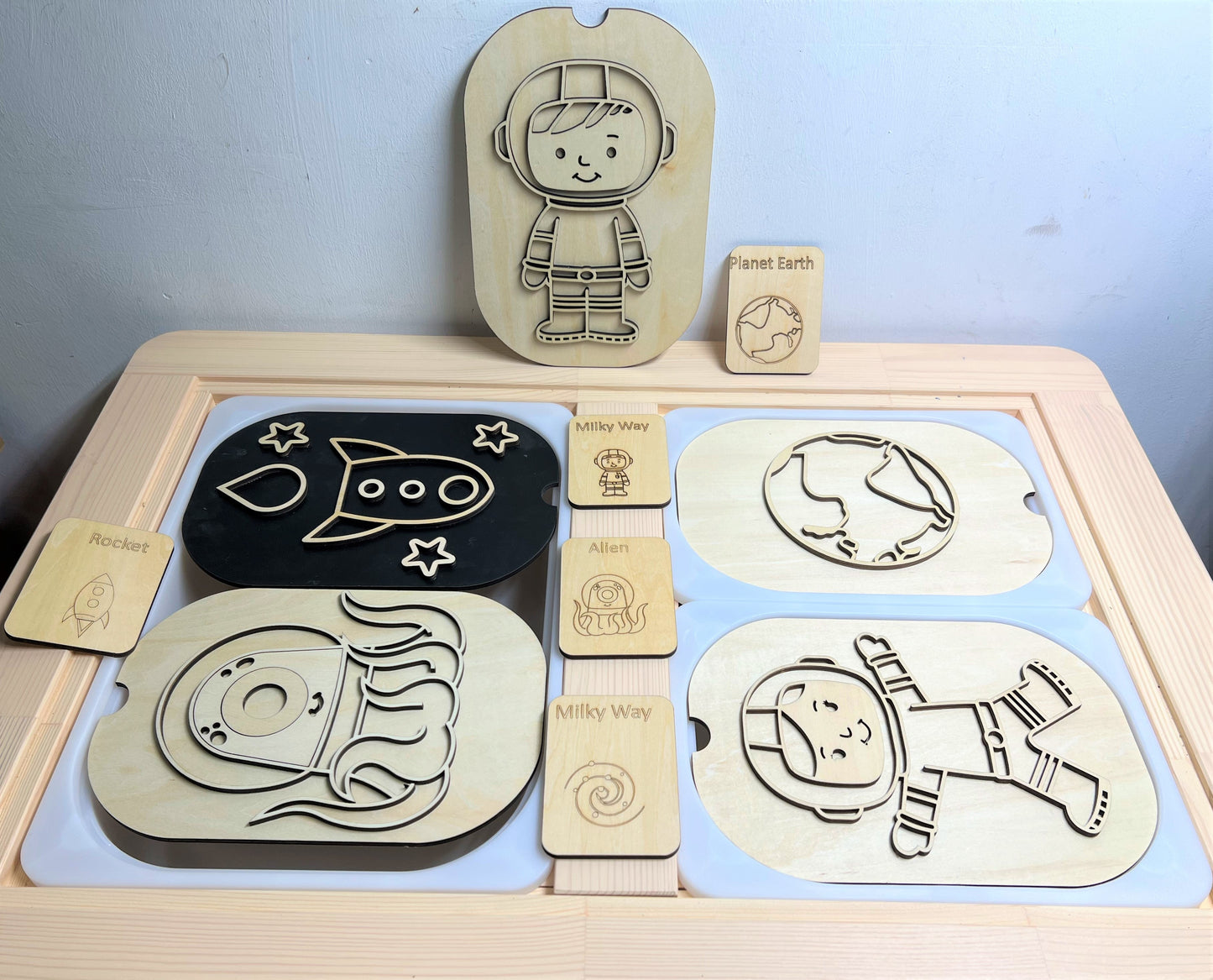**Pre-order (Ships in 3-4 Weeks)**FLISAT Sensory Bin Insert Activity Board