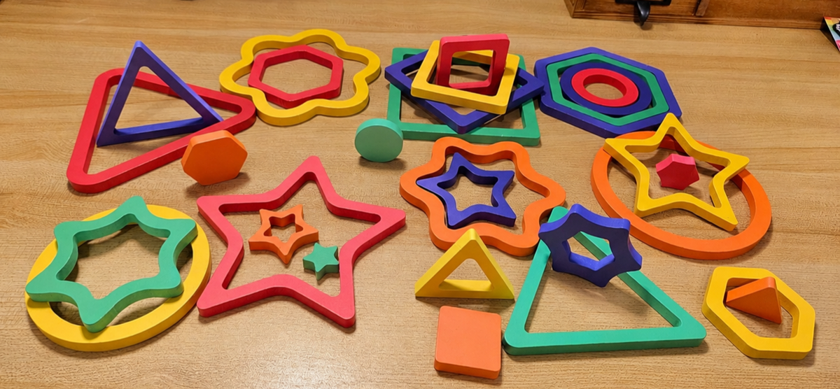 Montessori Wooden Shape Sorting Puzzles
