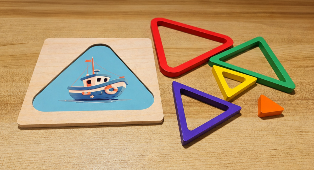 Montessori Wooden Shape Sorting Puzzles
