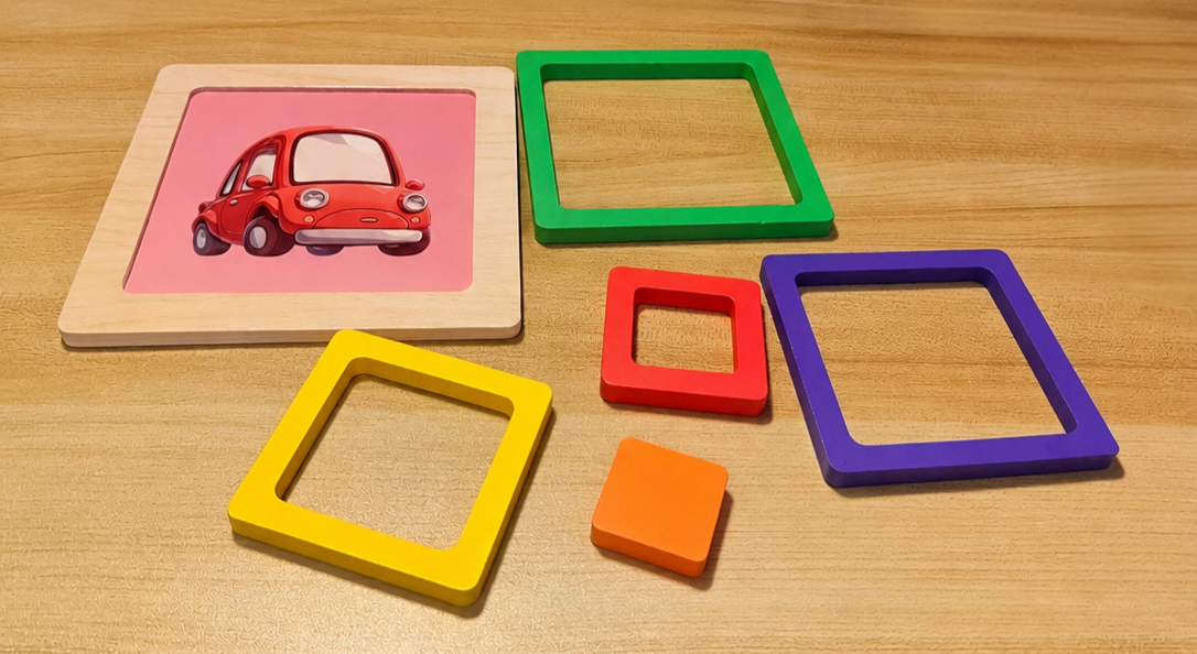 Montessori Wooden Shape Sorting Puzzles