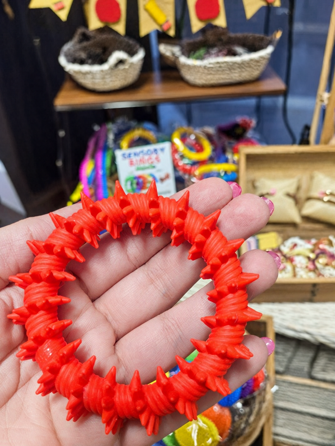Textured Stretchy Sensory Bracelets – Set of 5